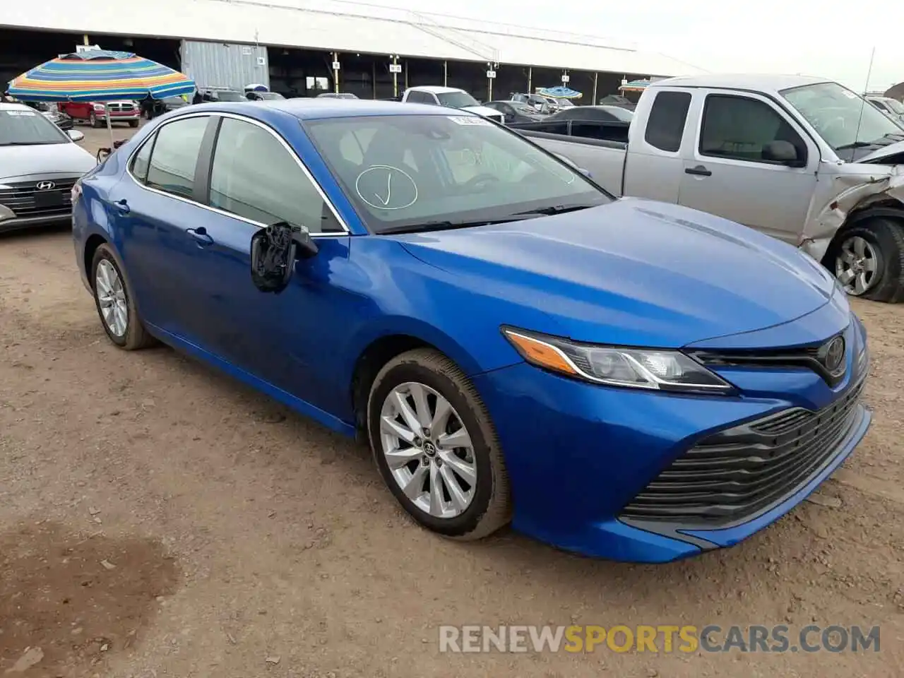 1 Photograph of a damaged car 4T1B11HK4KU258658 TOYOTA CAMRY 2019