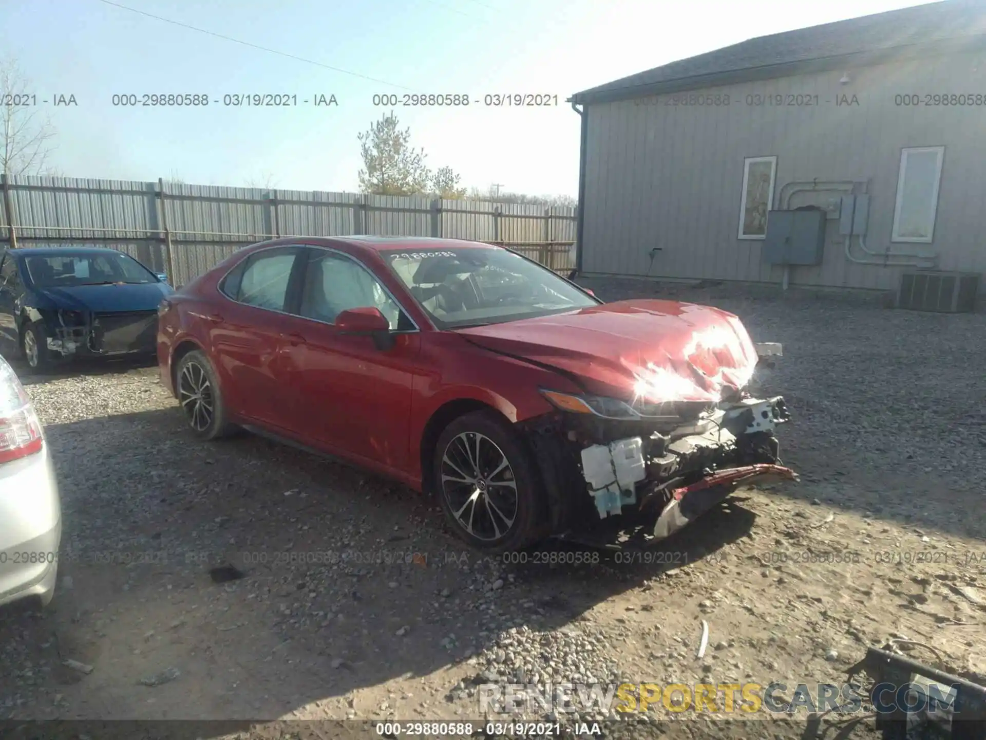 1 Photograph of a damaged car 4T1B11HK4KU274987 TOYOTA CAMRY 2019