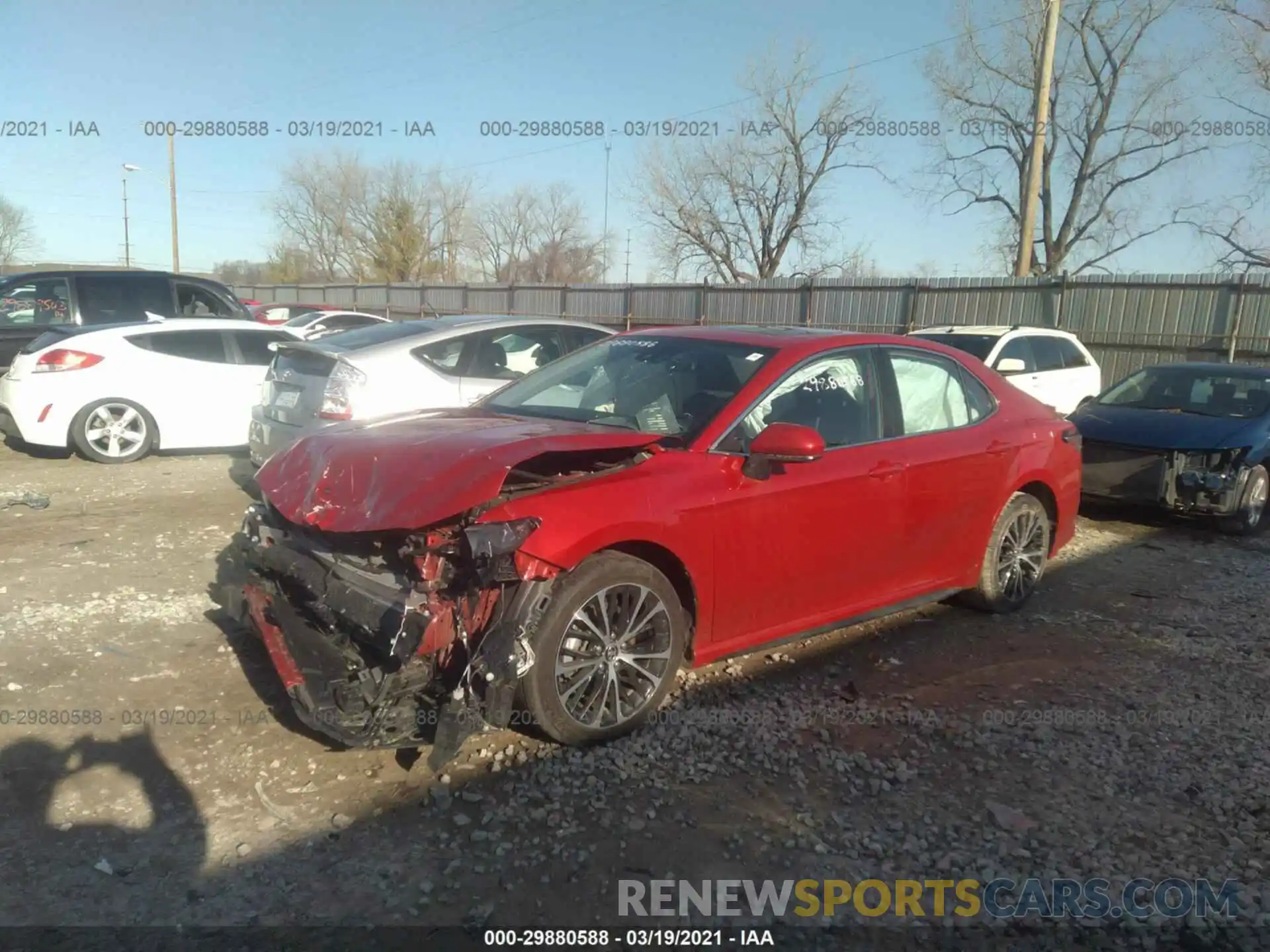 2 Photograph of a damaged car 4T1B11HK4KU274987 TOYOTA CAMRY 2019