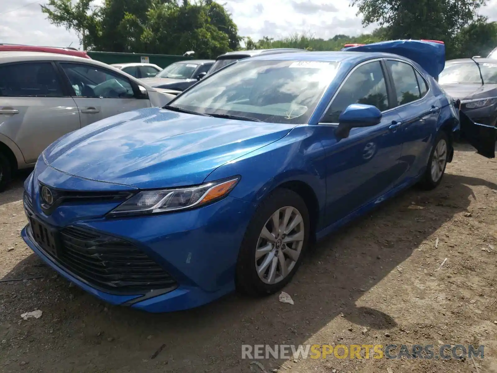 2 Photograph of a damaged car 4T1B11HK4KU287836 TOYOTA CAMRY 2019