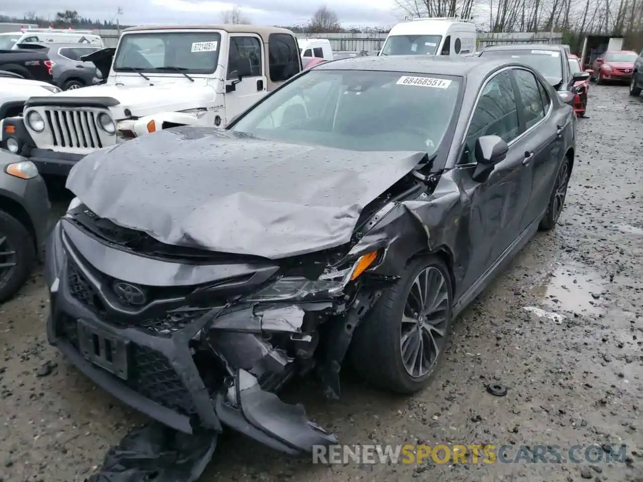 2 Photograph of a damaged car 4T1B11HK4KU292986 TOYOTA CAMRY 2019