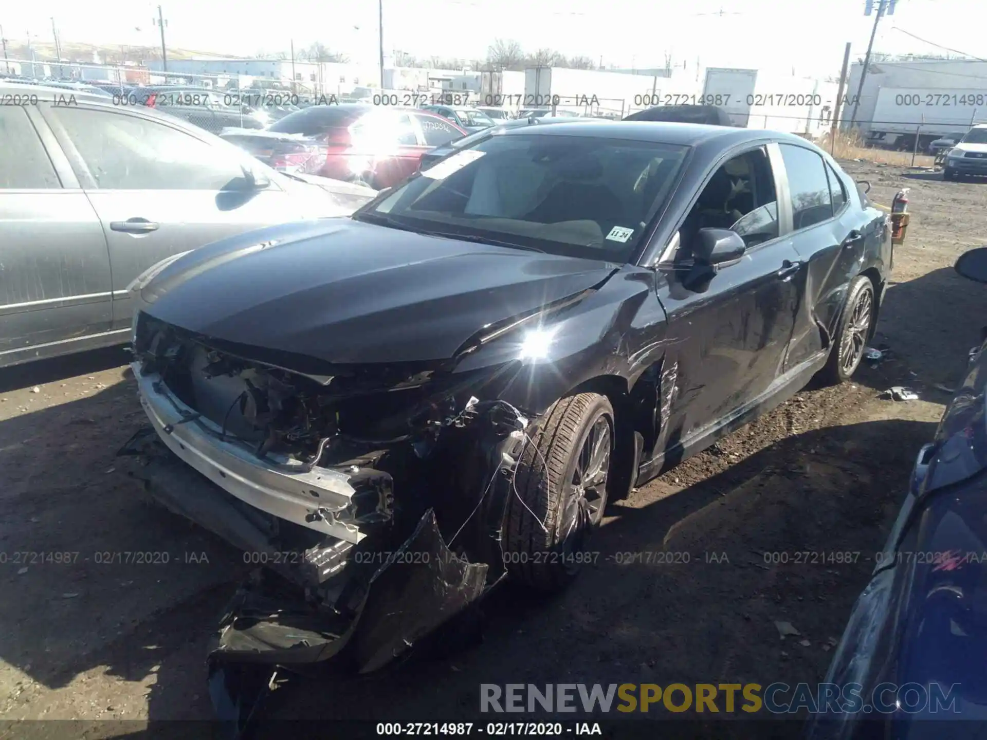 2 Photograph of a damaged car 4T1B11HK4KU293720 TOYOTA CAMRY 2019