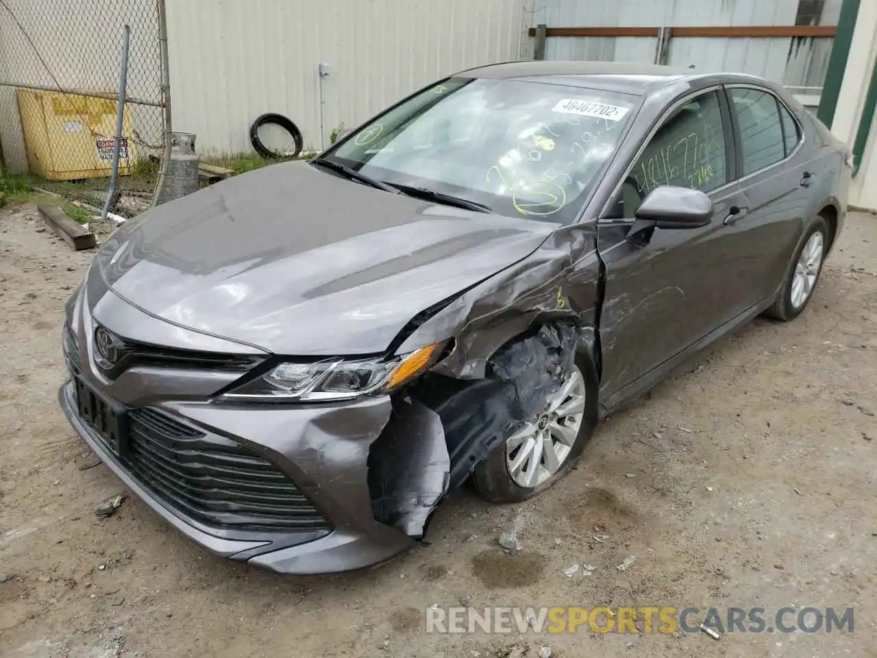 2 Photograph of a damaged car 4T1B11HK4KU679103 TOYOTA CAMRY 2019