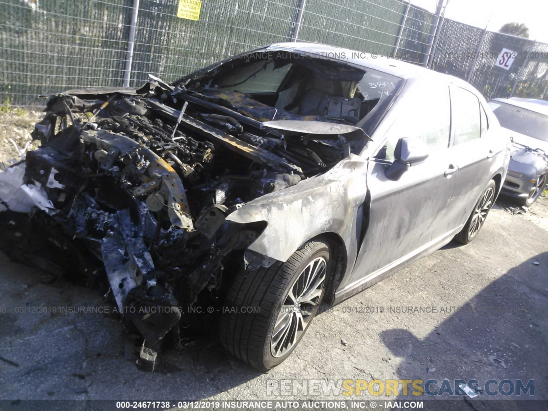 2 Photograph of a damaged car 4T1B11HK4KU685841 TOYOTA CAMRY 2019