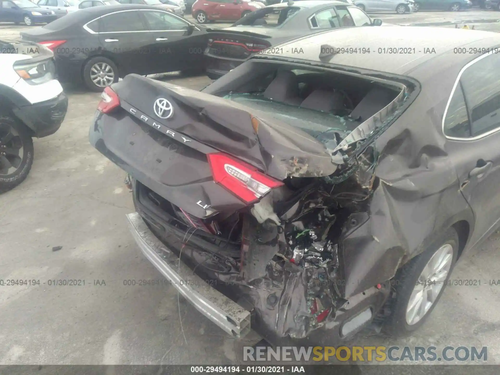 6 Photograph of a damaged car 4T1B11HK4KU687198 TOYOTA CAMRY 2019