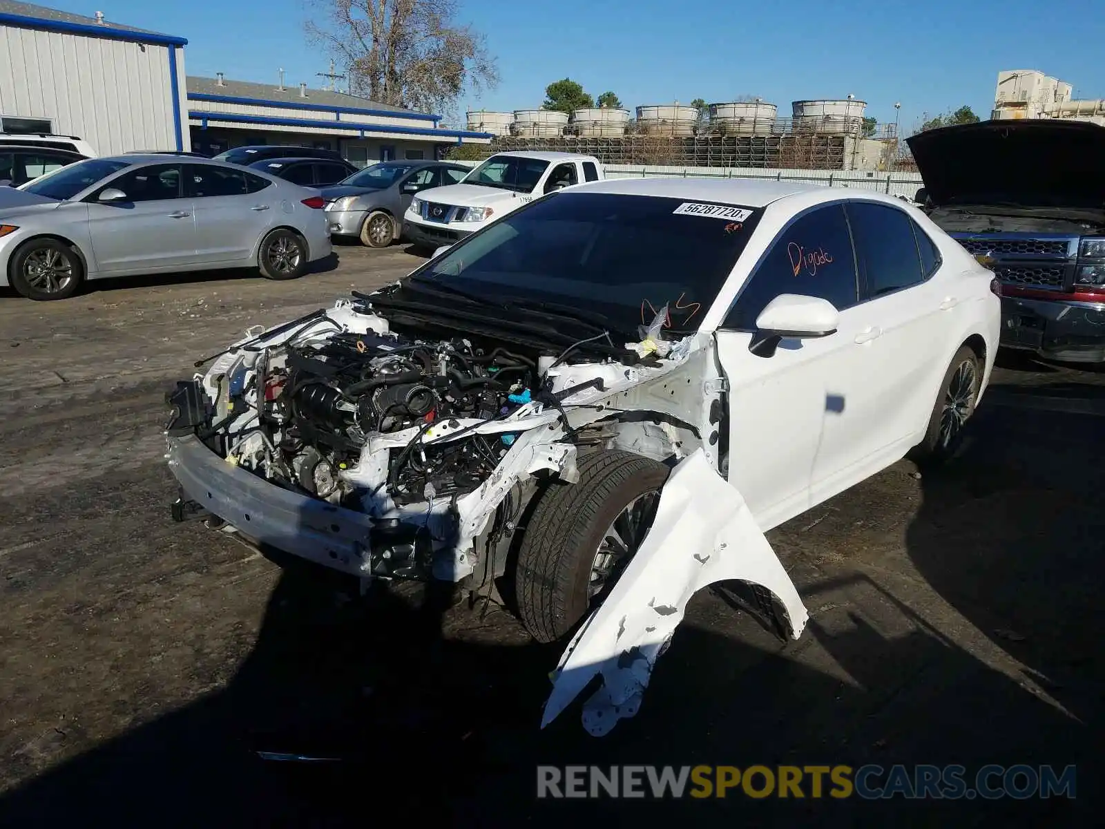 2 Photograph of a damaged car 4T1B11HK4KU688108 TOYOTA CAMRY 2019