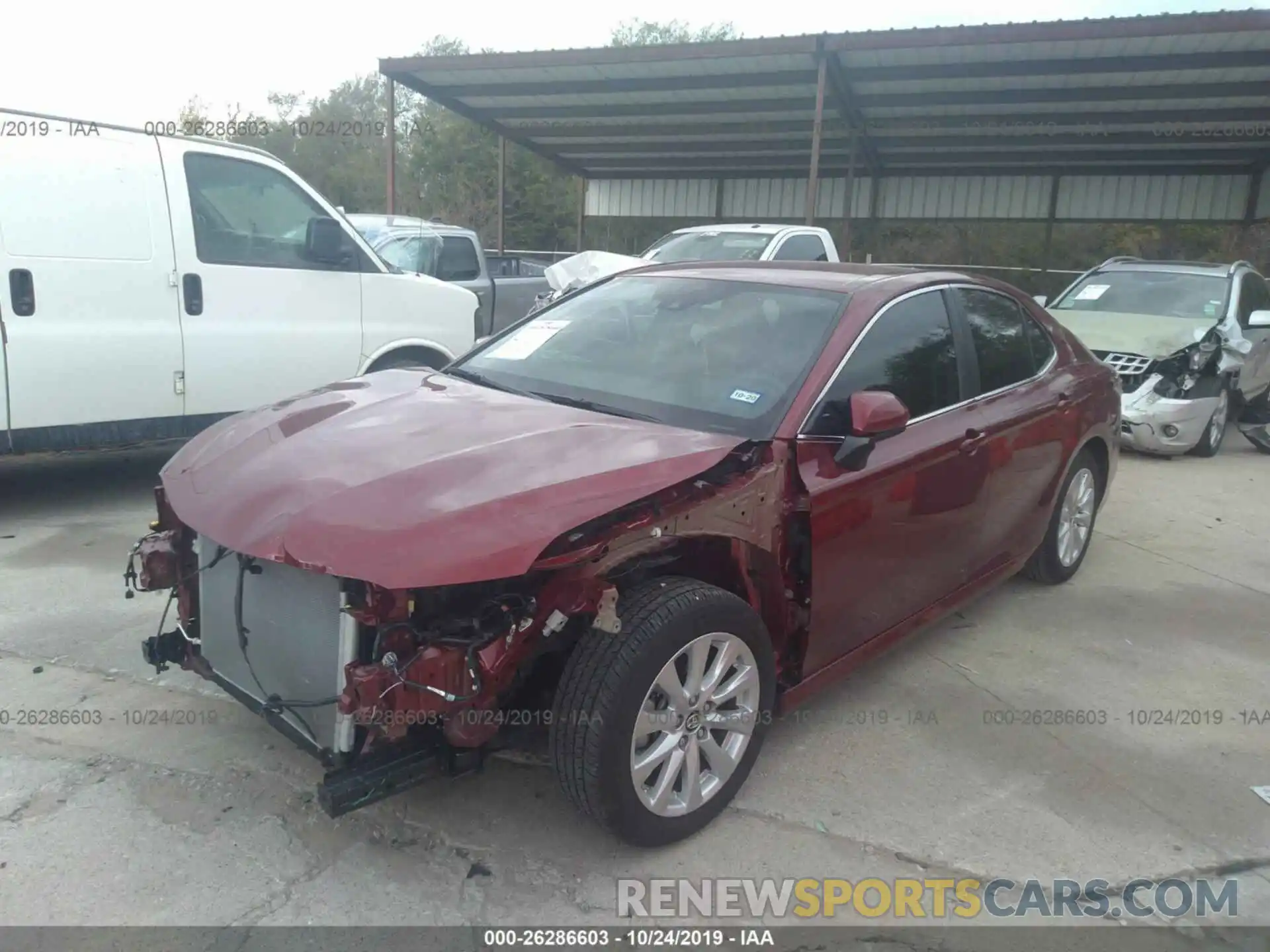 2 Photograph of a damaged car 4T1B11HK4KU690313 TOYOTA CAMRY 2019