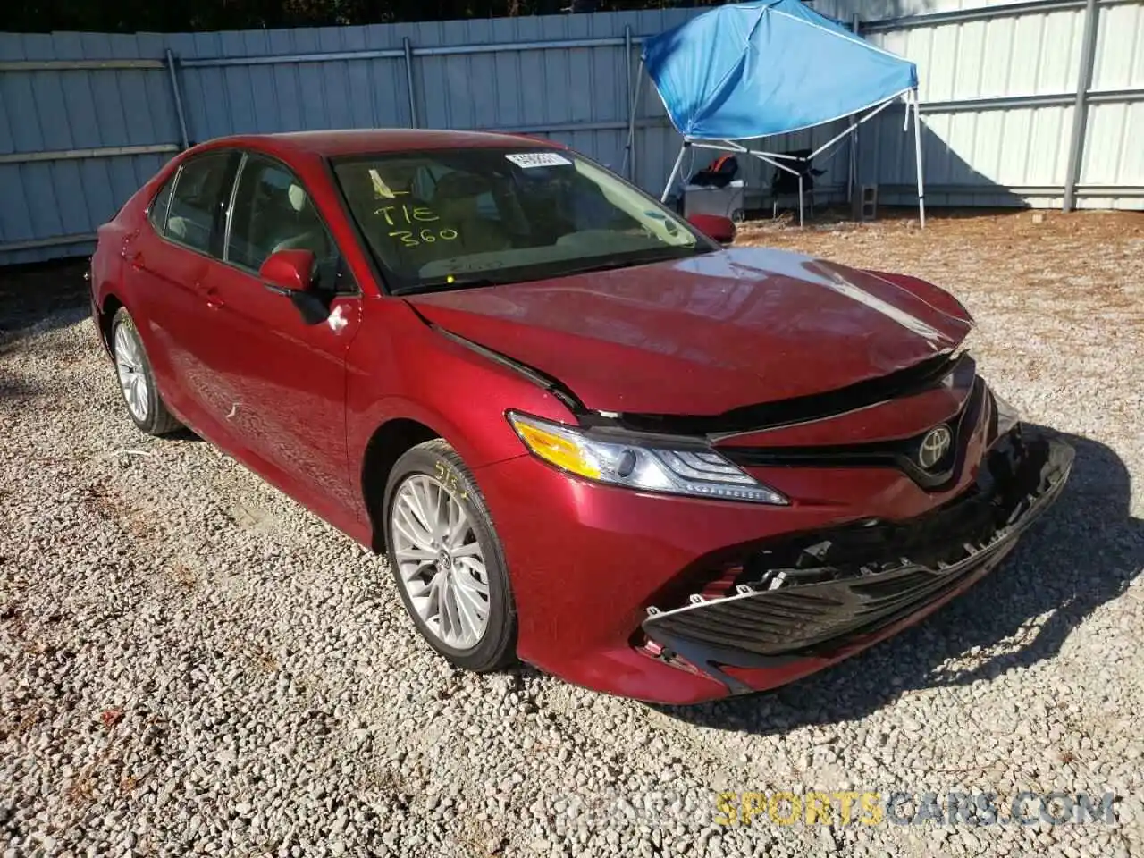 1 Photograph of a damaged car 4T1B11HK4KU693891 TOYOTA CAMRY 2019