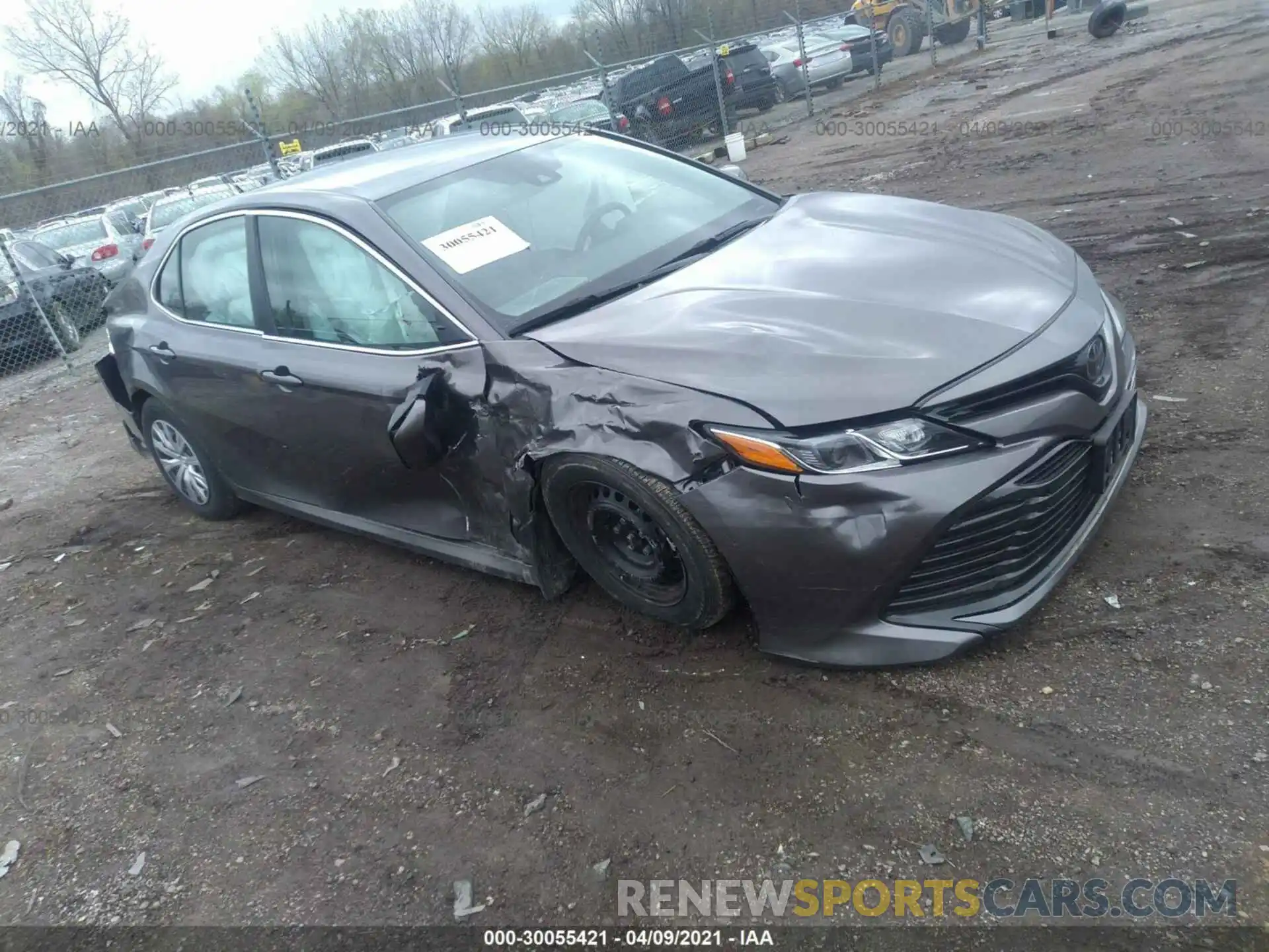 1 Photograph of a damaged car 4T1B11HK4KU694989 TOYOTA CAMRY 2019