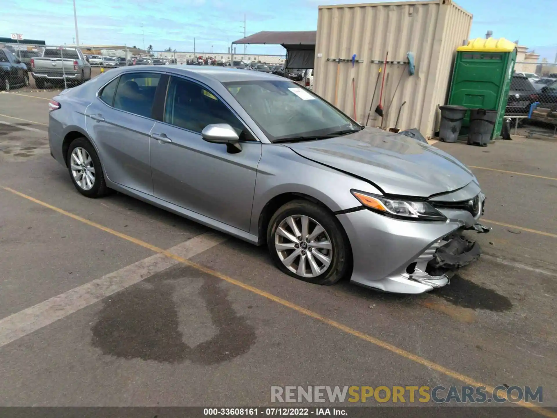 1 Photograph of a damaged car 4T1B11HK4KU696807 TOYOTA CAMRY 2019