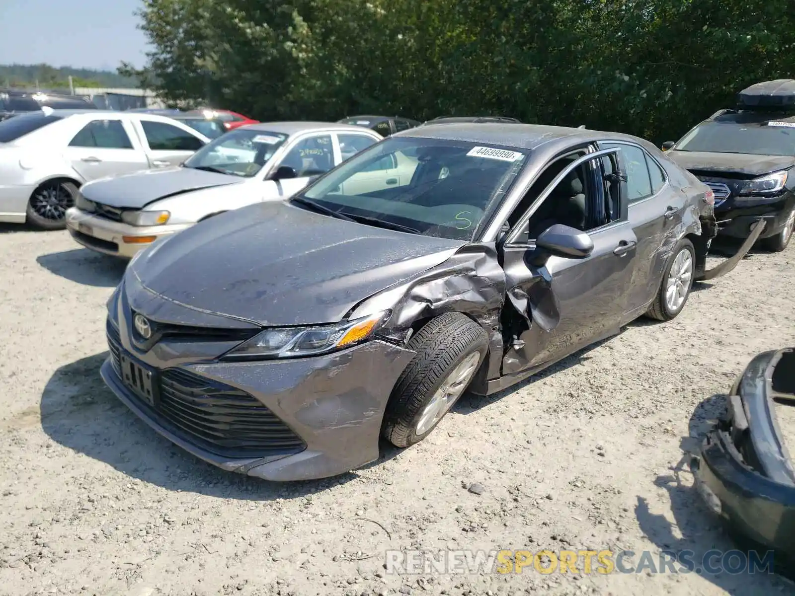 2 Photograph of a damaged car 4T1B11HK4KU701682 TOYOTA CAMRY 2019