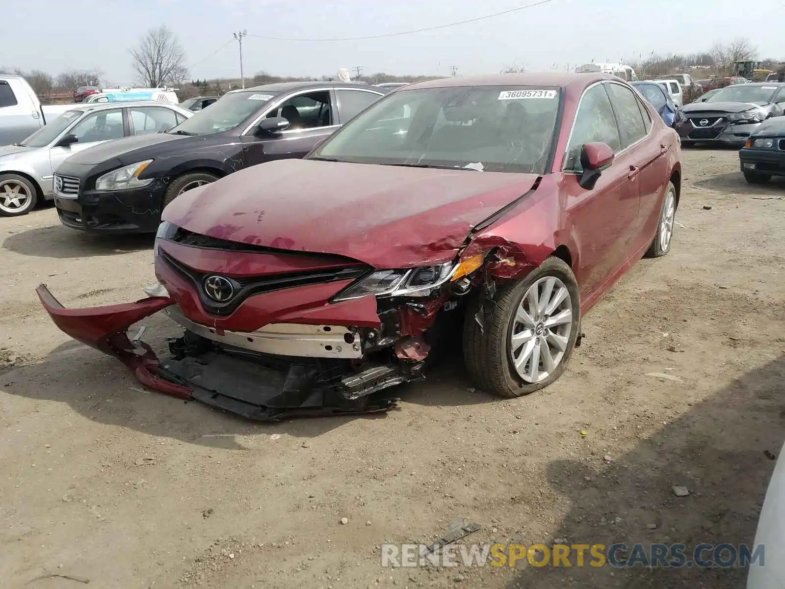 2 Photograph of a damaged car 4T1B11HK4KU703870 TOYOTA CAMRY 2019