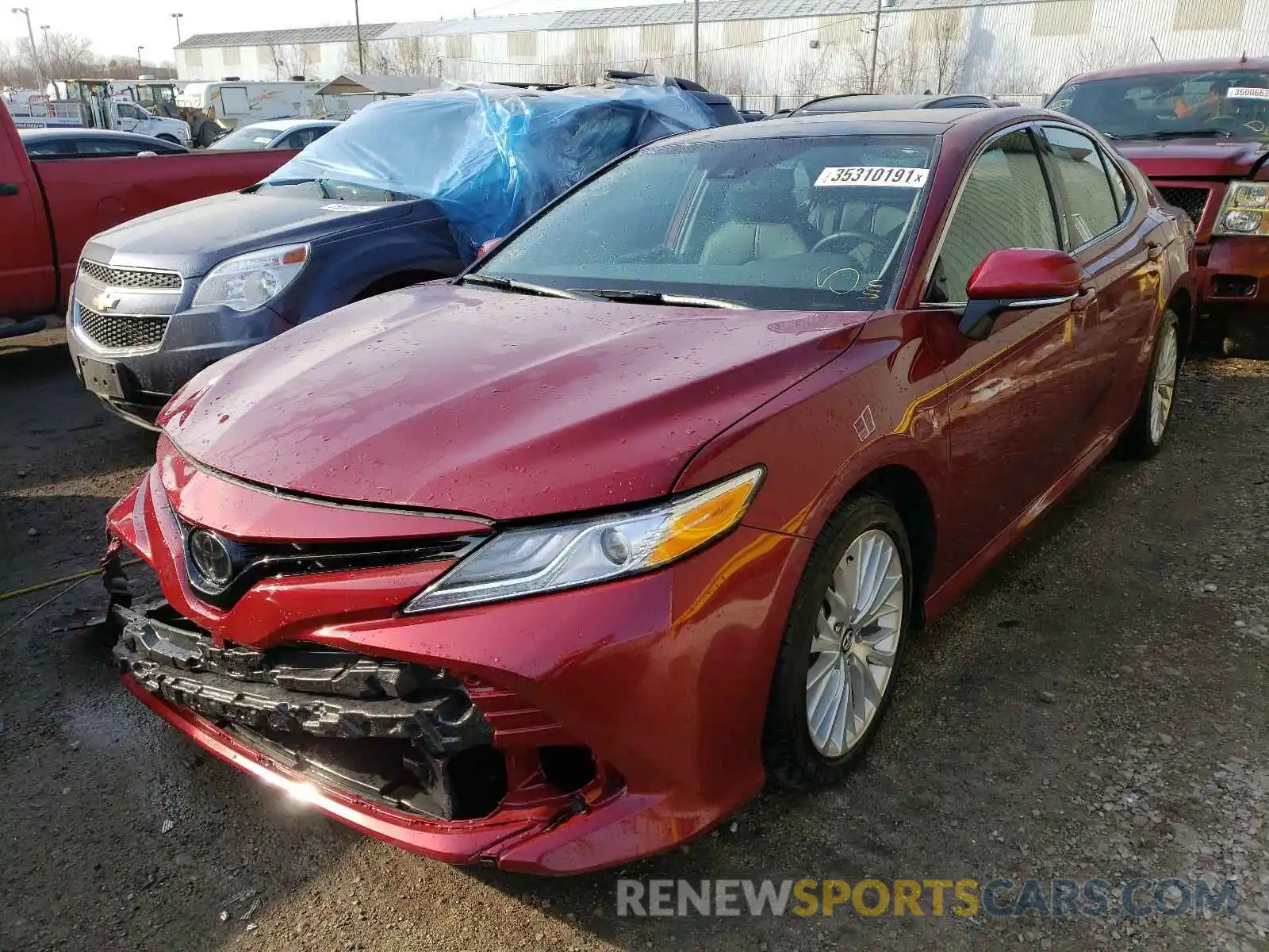 2 Photograph of a damaged car 4T1B11HK4KU706249 TOYOTA CAMRY 2019