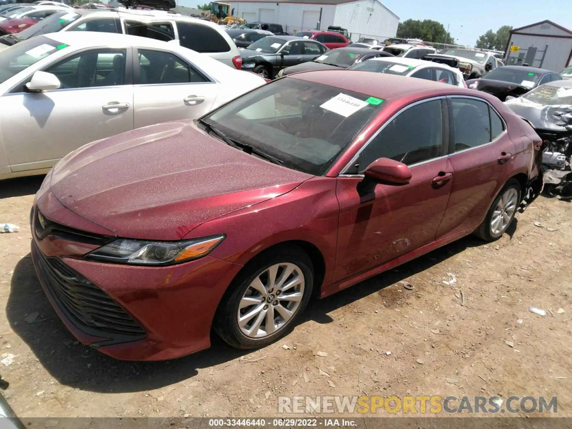 2 Photograph of a damaged car 4T1B11HK4KU709023 TOYOTA CAMRY 2019