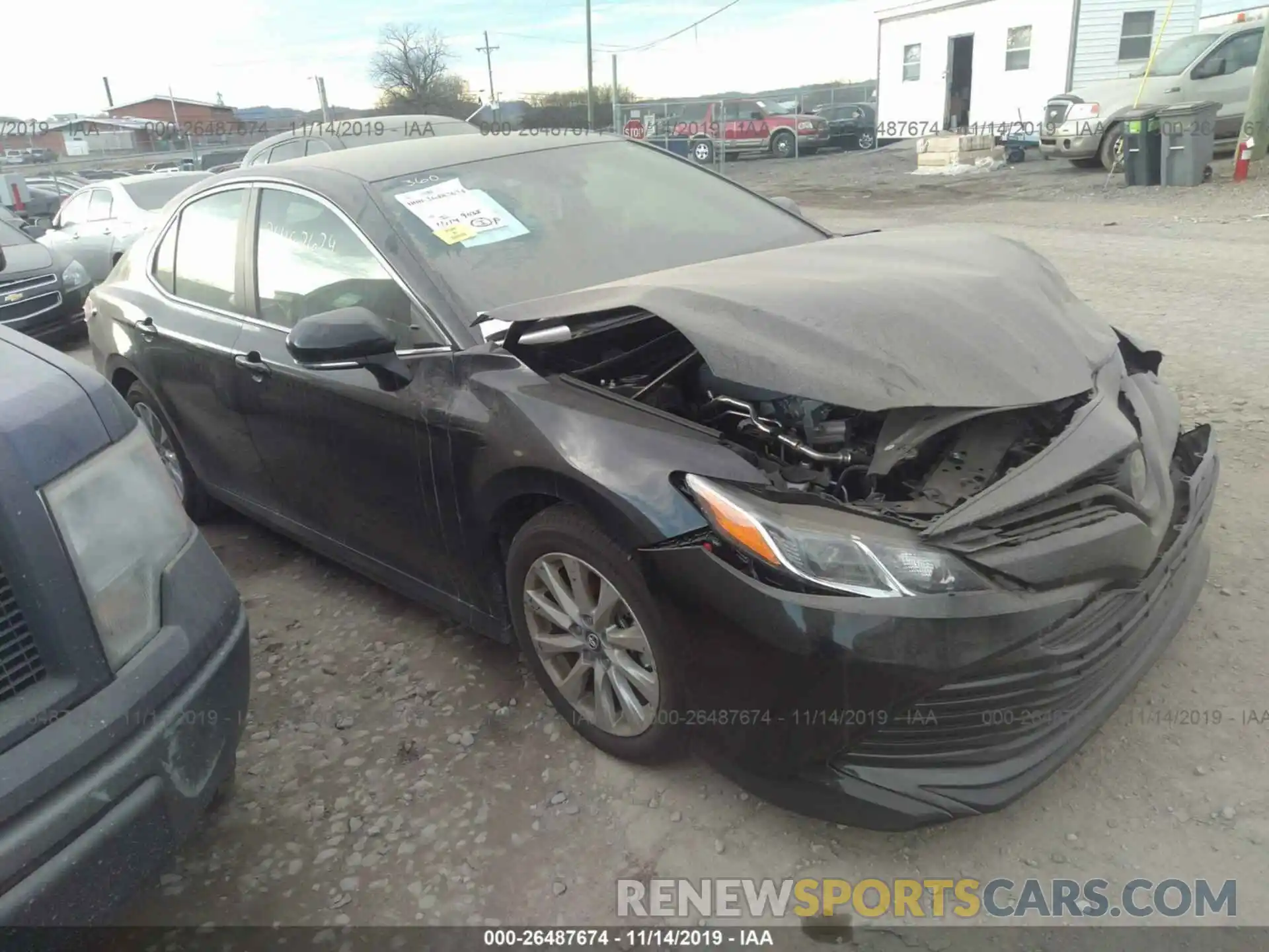 1 Photograph of a damaged car 4T1B11HK4KU709765 TOYOTA CAMRY 2019