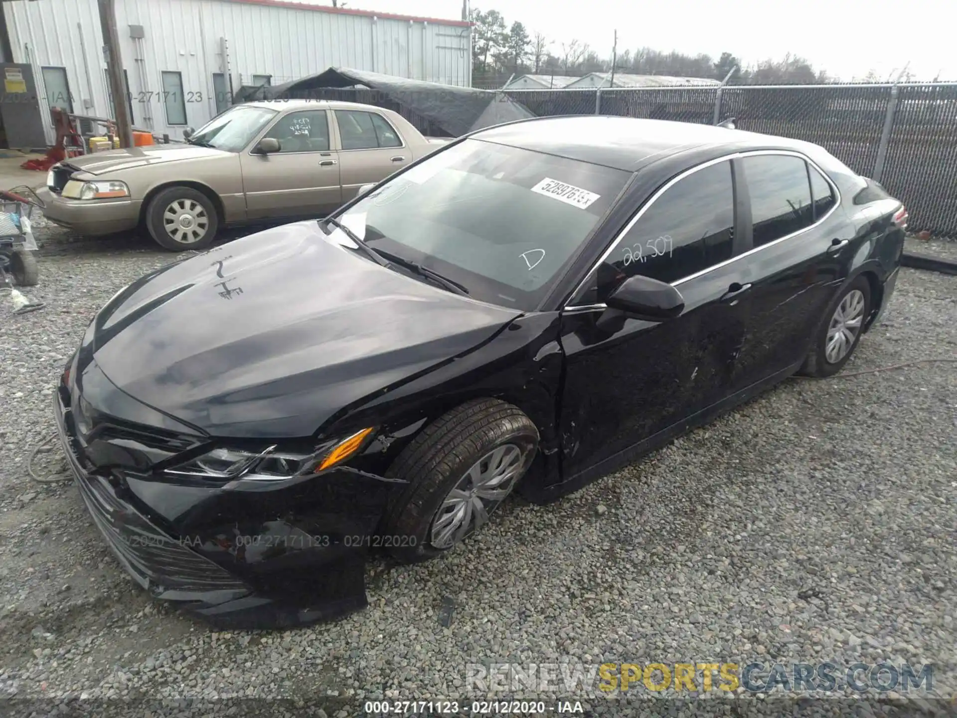 2 Photograph of a damaged car 4T1B11HK4KU716571 TOYOTA CAMRY 2019