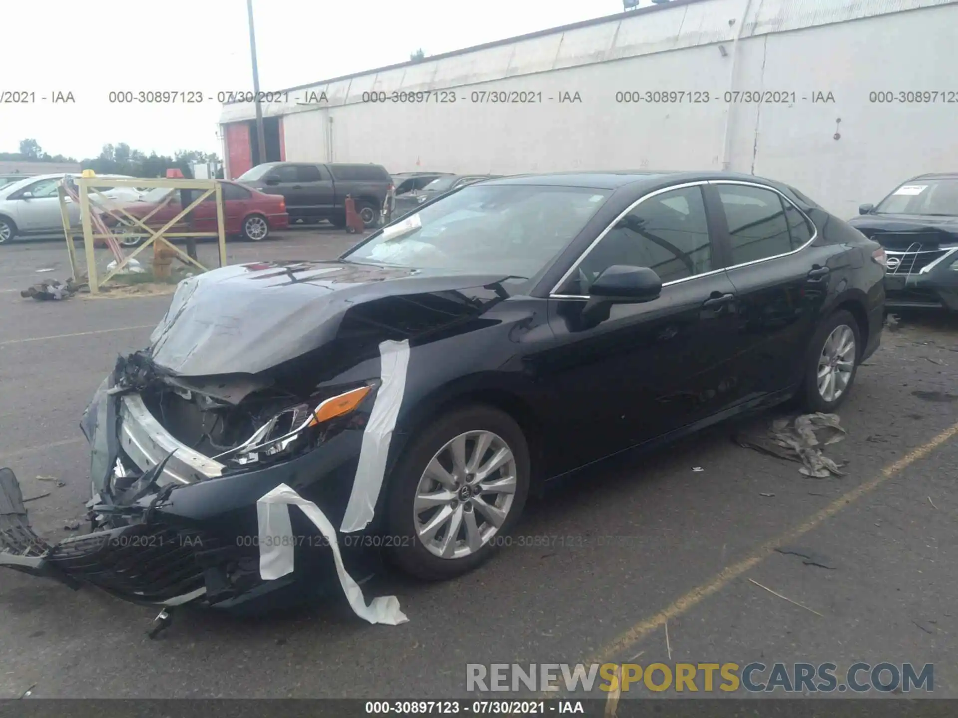 2 Photograph of a damaged car 4T1B11HK4KU717901 TOYOTA CAMRY 2019