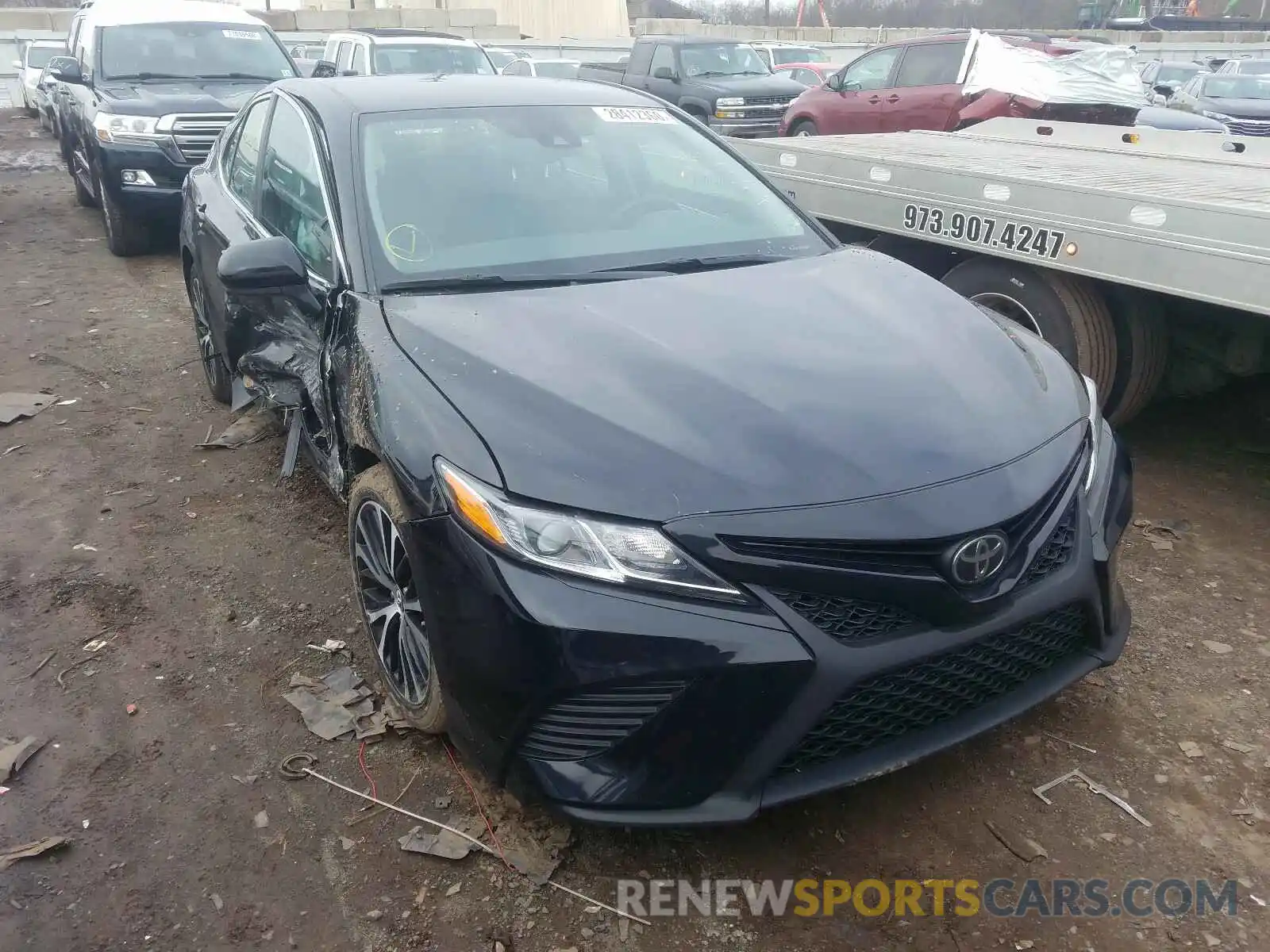 1 Photograph of a damaged car 4T1B11HK4KU718143 TOYOTA CAMRY 2019