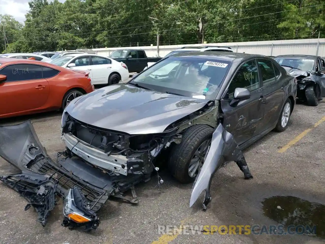 2 Photograph of a damaged car 4T1B11HK4KU719437 TOYOTA CAMRY 2019