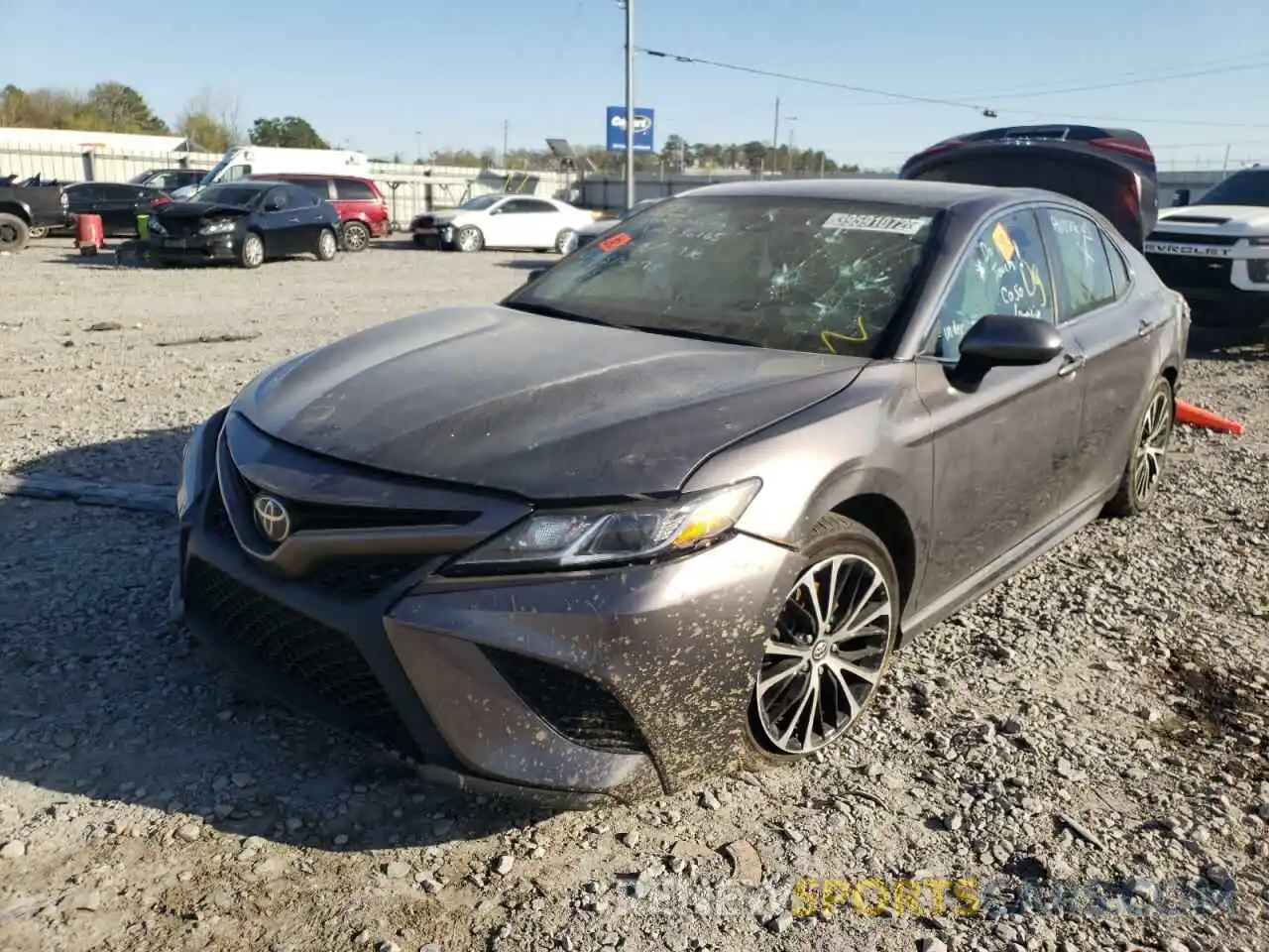 2 Photograph of a damaged car 4T1B11HK4KU720152 TOYOTA CAMRY 2019