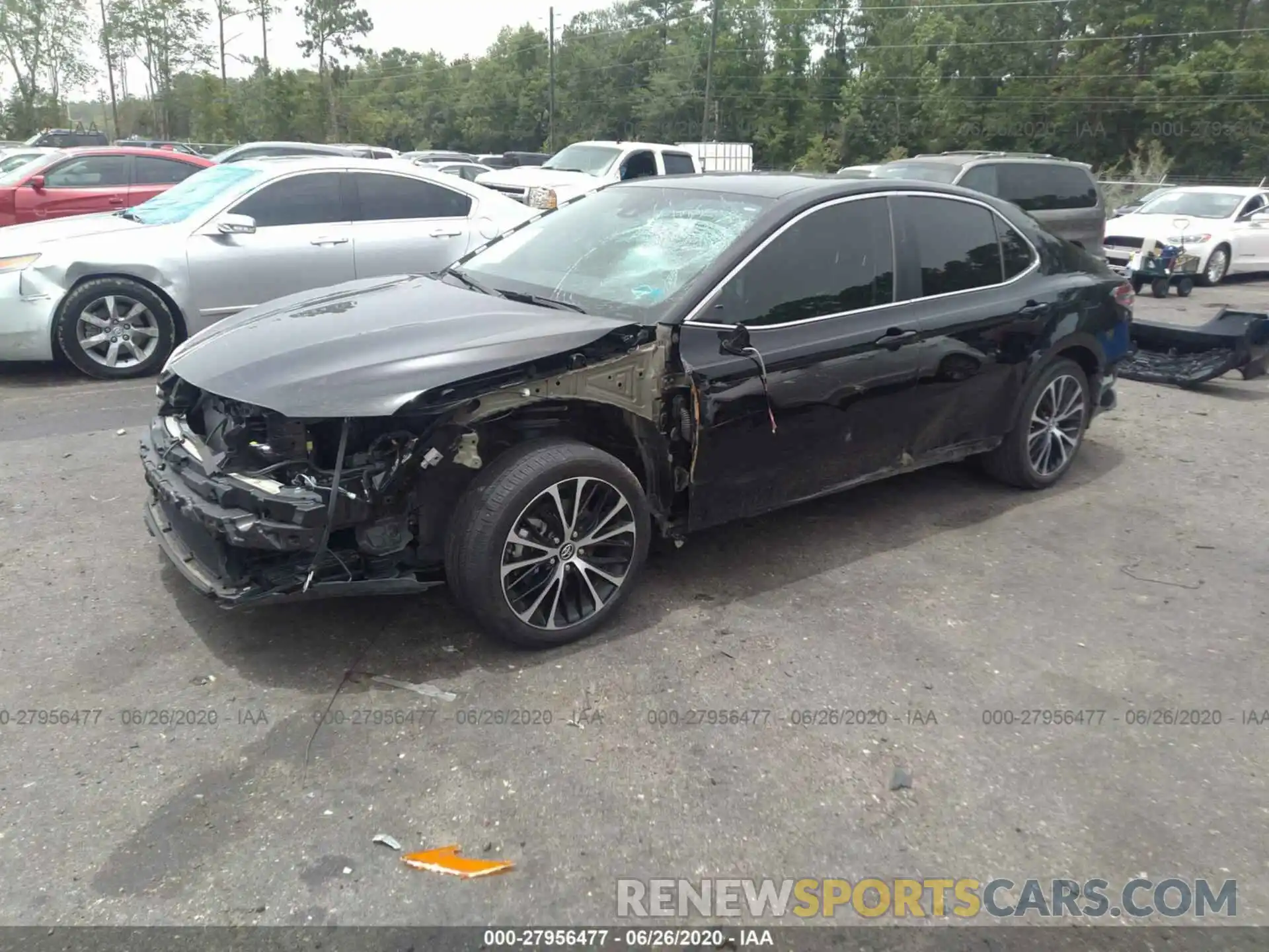 2 Photograph of a damaged car 4T1B11HK4KU727389 TOYOTA CAMRY 2019