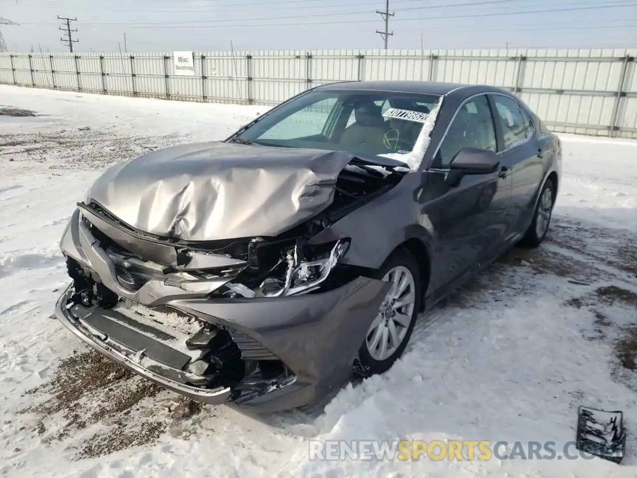 2 Photograph of a damaged car 4T1B11HK4KU727957 TOYOTA CAMRY 2019