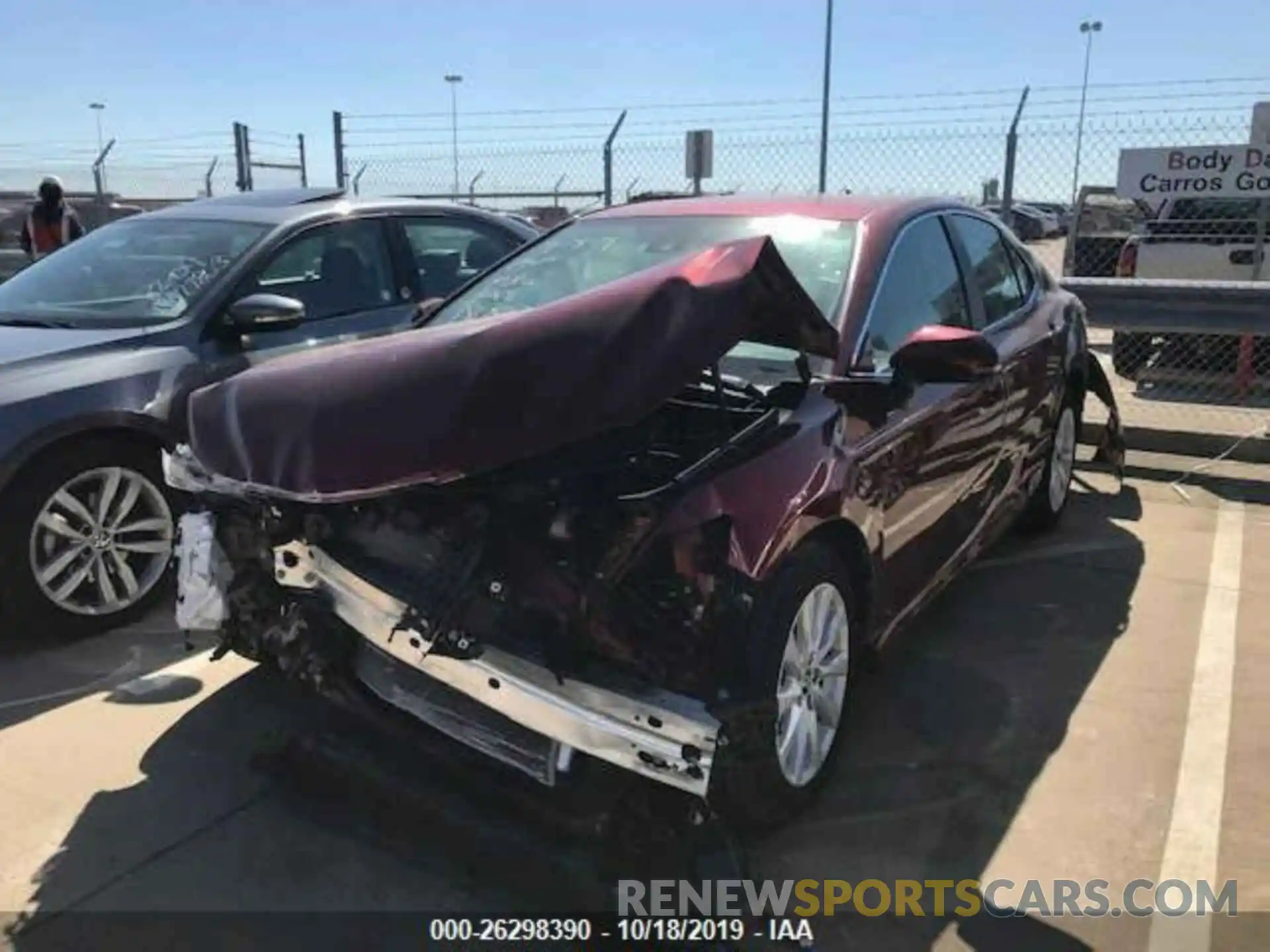 1 Photograph of a damaged car 4T1B11HK4KU730051 TOYOTA CAMRY 2019