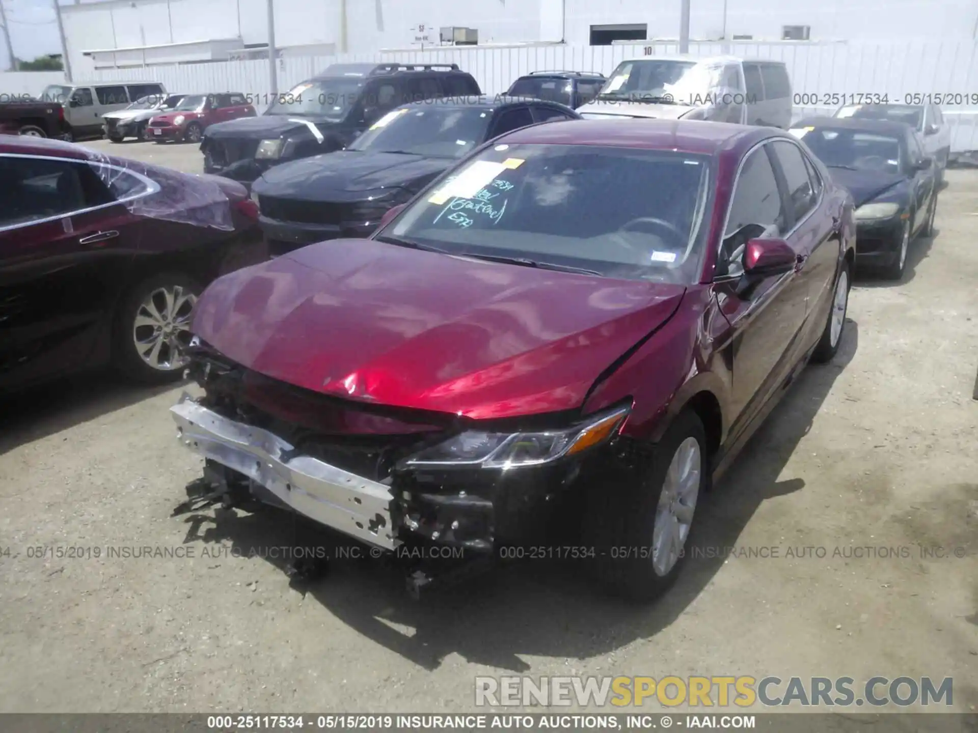 2 Photograph of a damaged car 4T1B11HK4KU732754 TOYOTA CAMRY 2019