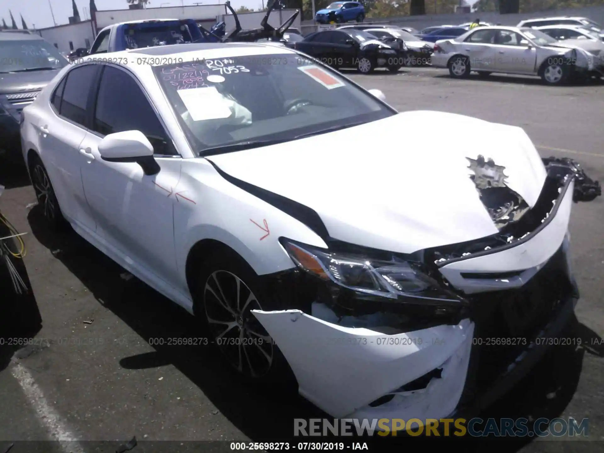 1 Photograph of a damaged car 4T1B11HK4KU736643 TOYOTA CAMRY 2019