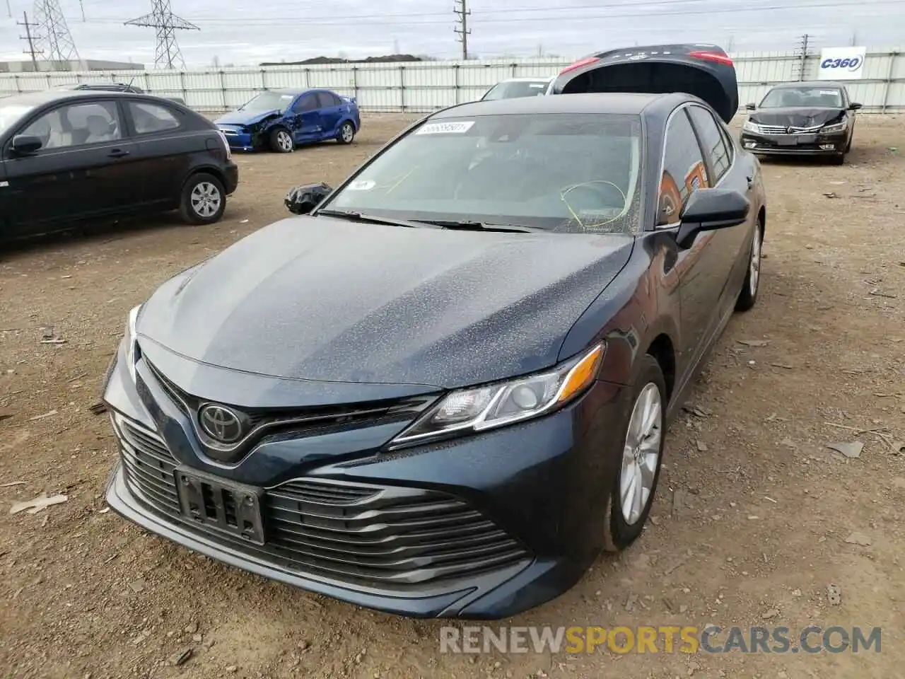 2 Photograph of a damaged car 4T1B11HK4KU738473 TOYOTA CAMRY 2019