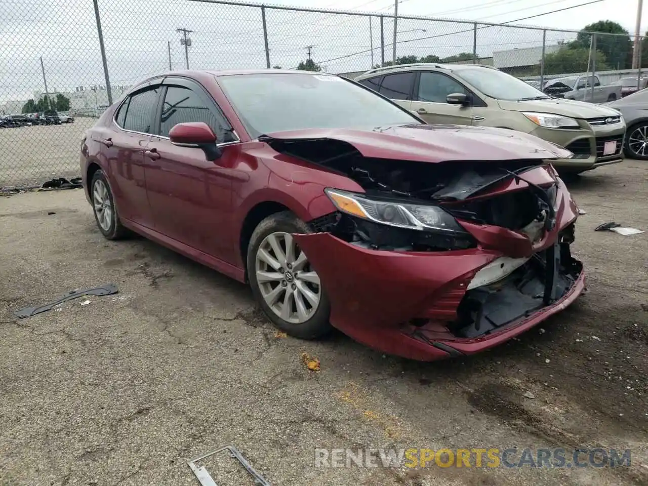 1 Photograph of a damaged car 4T1B11HK4KU746153 TOYOTA CAMRY 2019