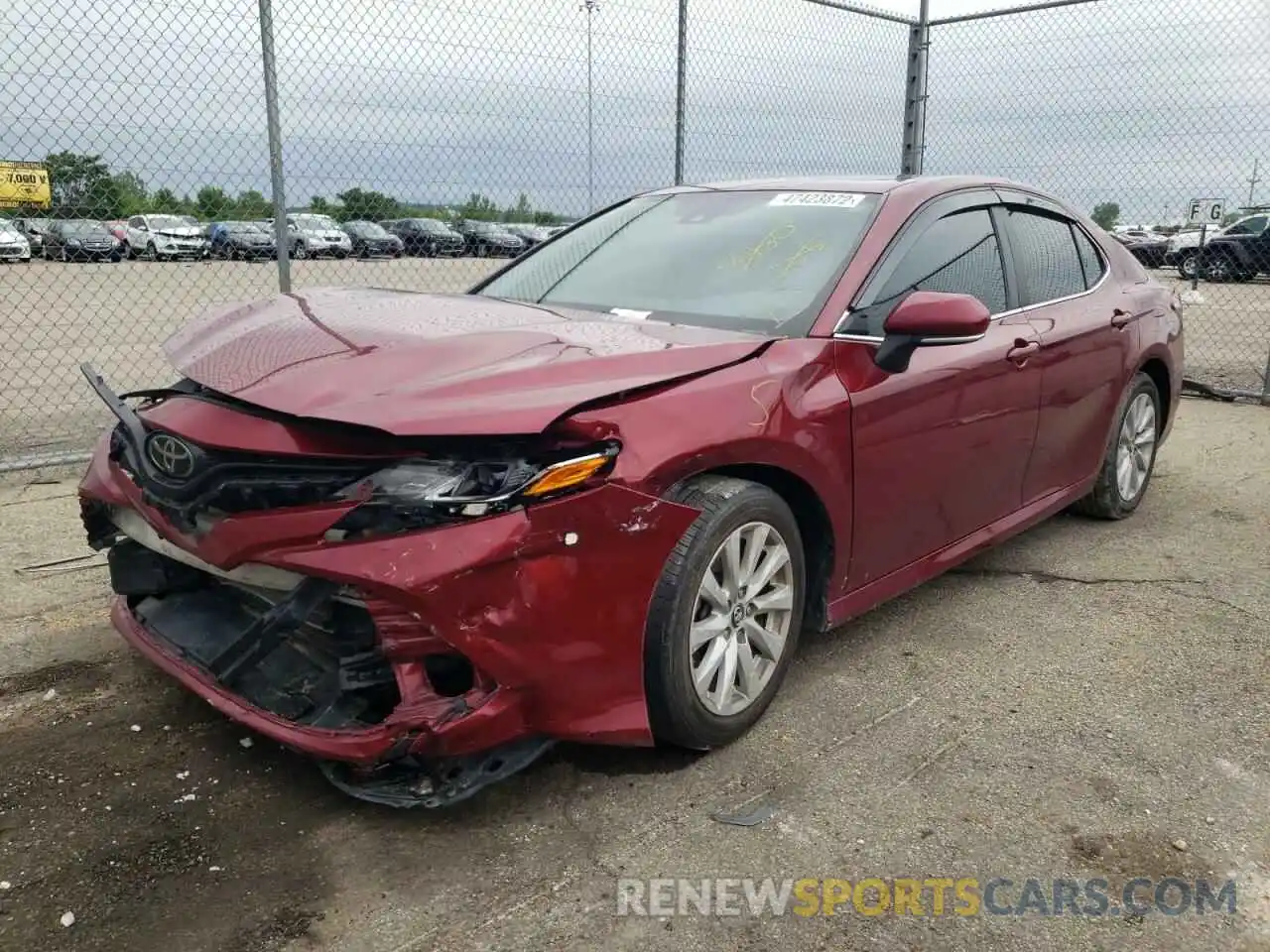 2 Photograph of a damaged car 4T1B11HK4KU746153 TOYOTA CAMRY 2019