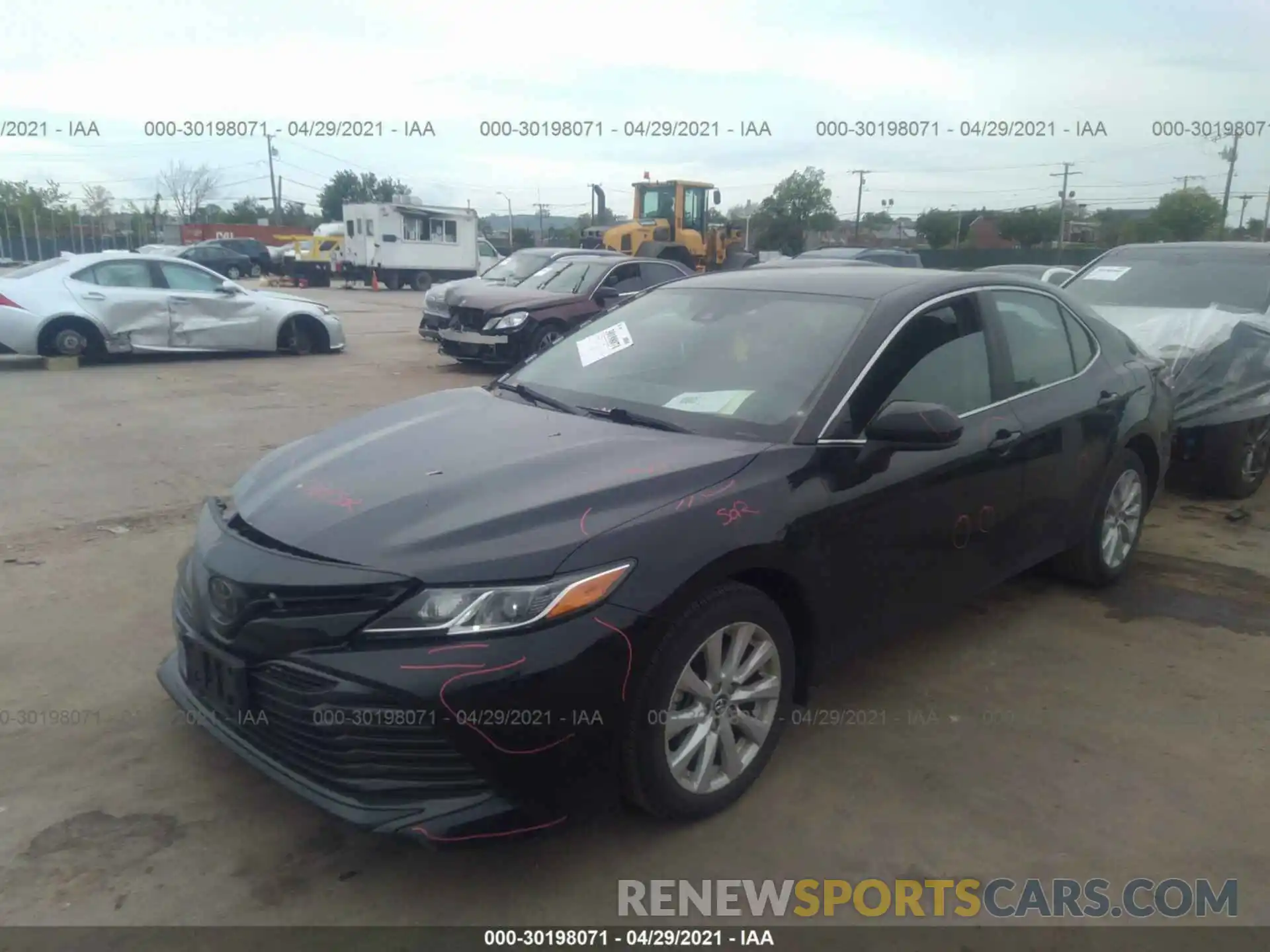 2 Photograph of a damaged car 4T1B11HK4KU757363 TOYOTA CAMRY 2019