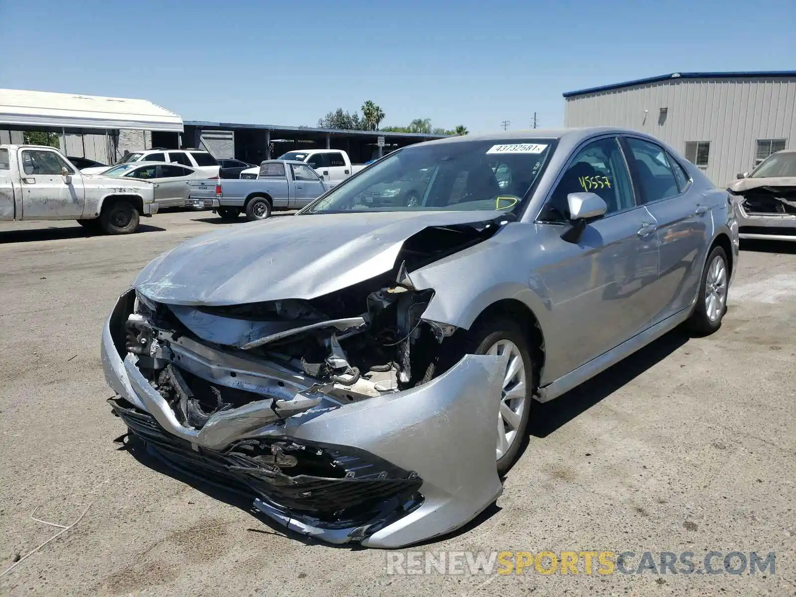 2 Photograph of a damaged car 4T1B11HK4KU771327 TOYOTA CAMRY 2019