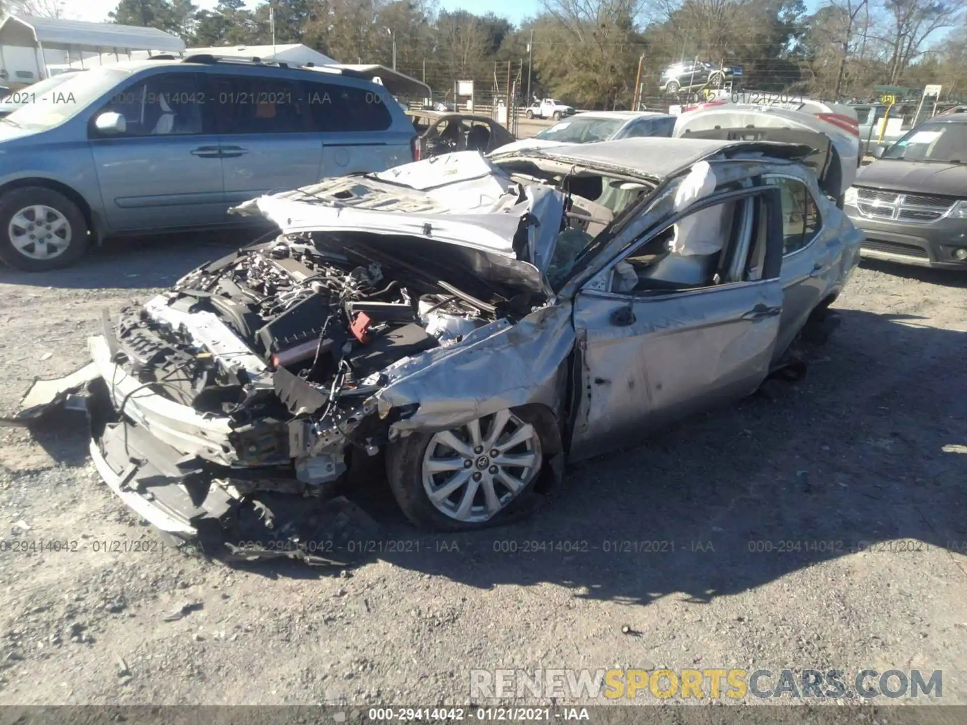 2 Photograph of a damaged car 4T1B11HK4KU771599 TOYOTA CAMRY 2019