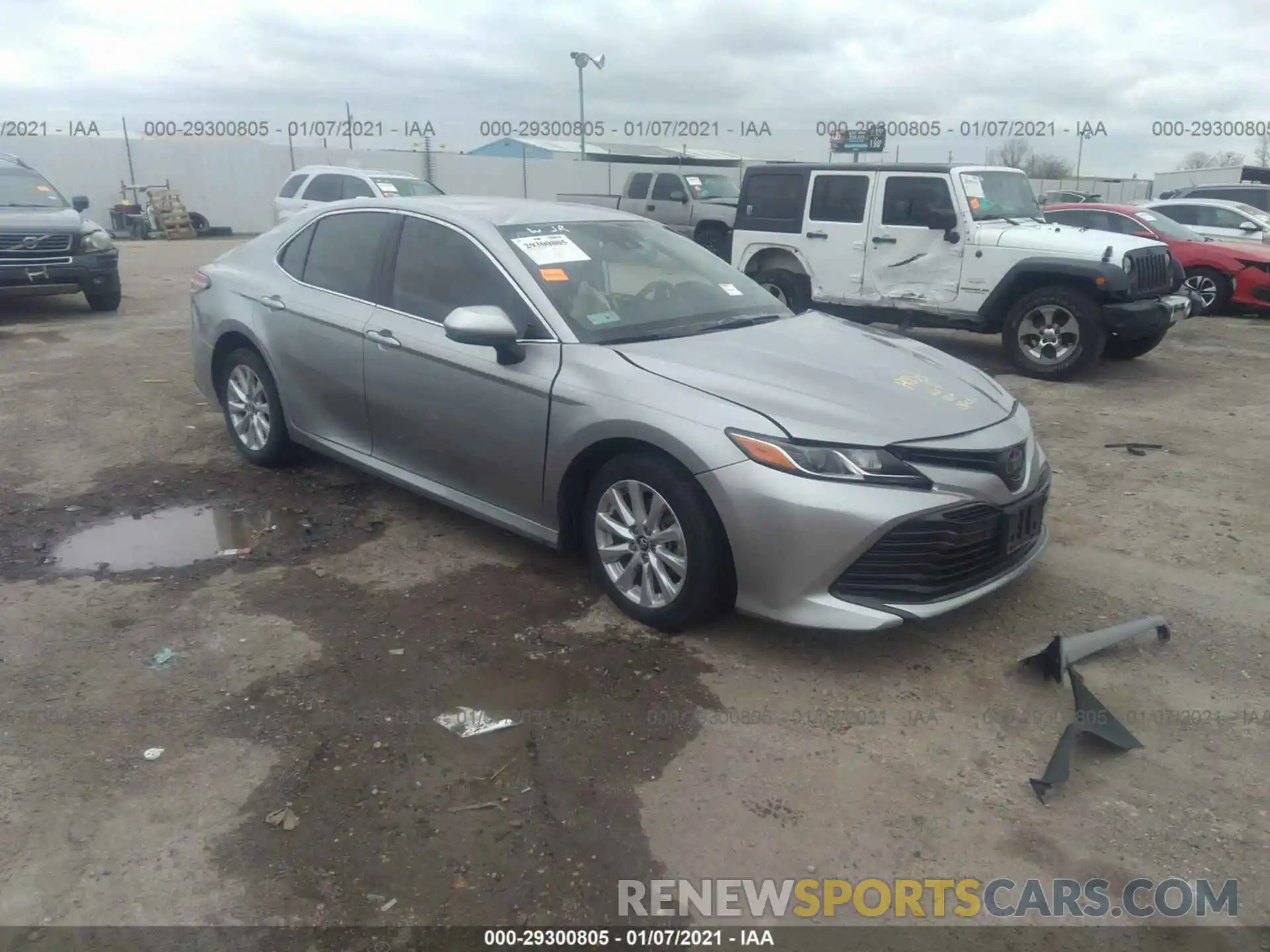 1 Photograph of a damaged car 4T1B11HK4KU776852 TOYOTA CAMRY 2019