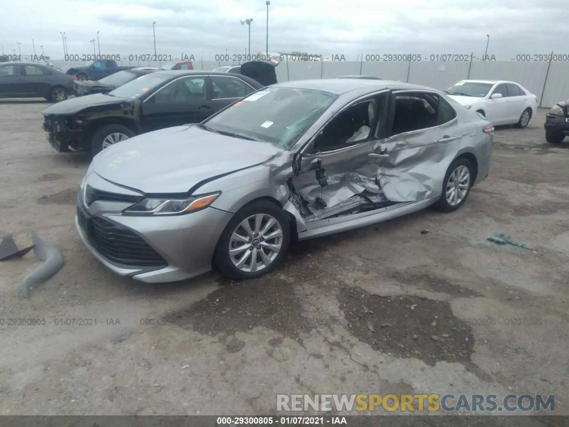 2 Photograph of a damaged car 4T1B11HK4KU776852 TOYOTA CAMRY 2019