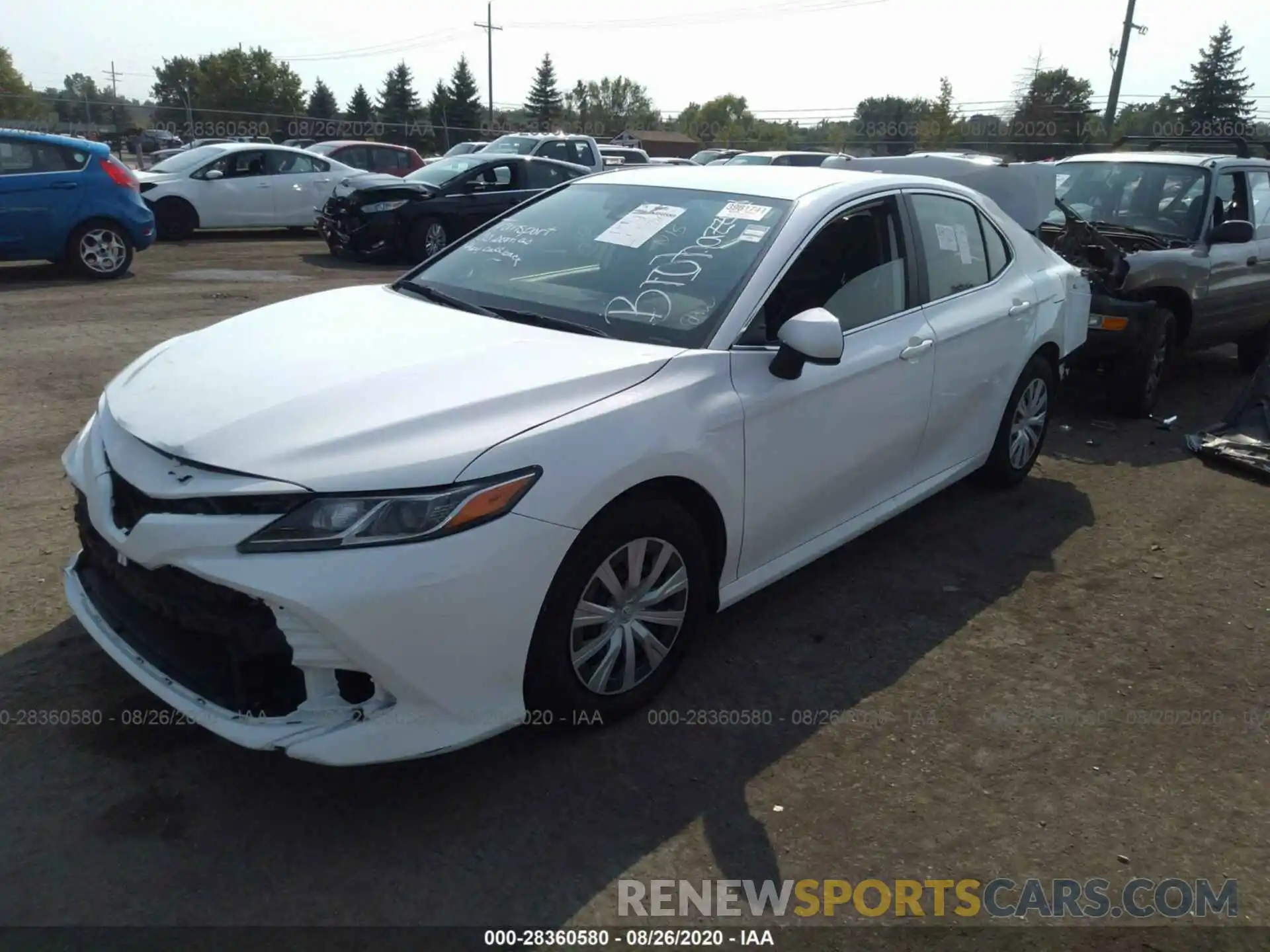 2 Photograph of a damaged car 4T1B11HK4KU778794 TOYOTA CAMRY 2019