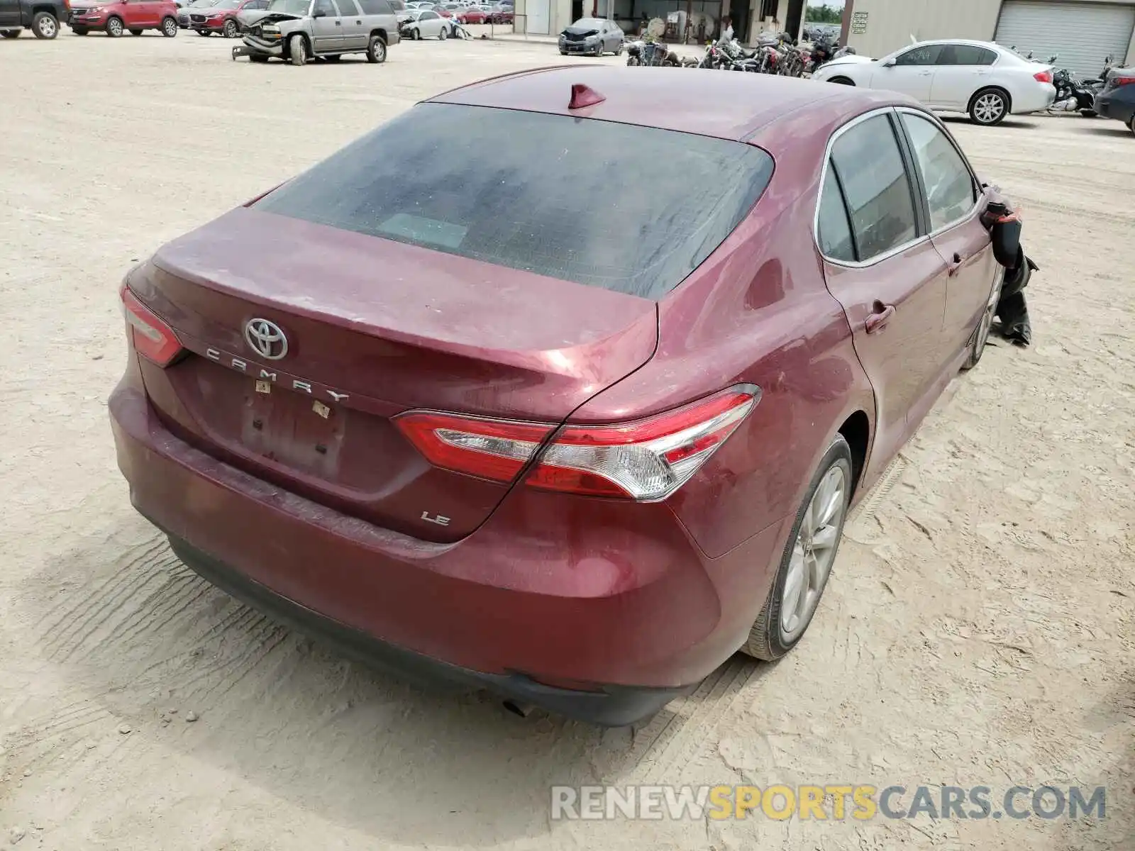 4 Photograph of a damaged car 4T1B11HK4KU778908 TOYOTA CAMRY 2019