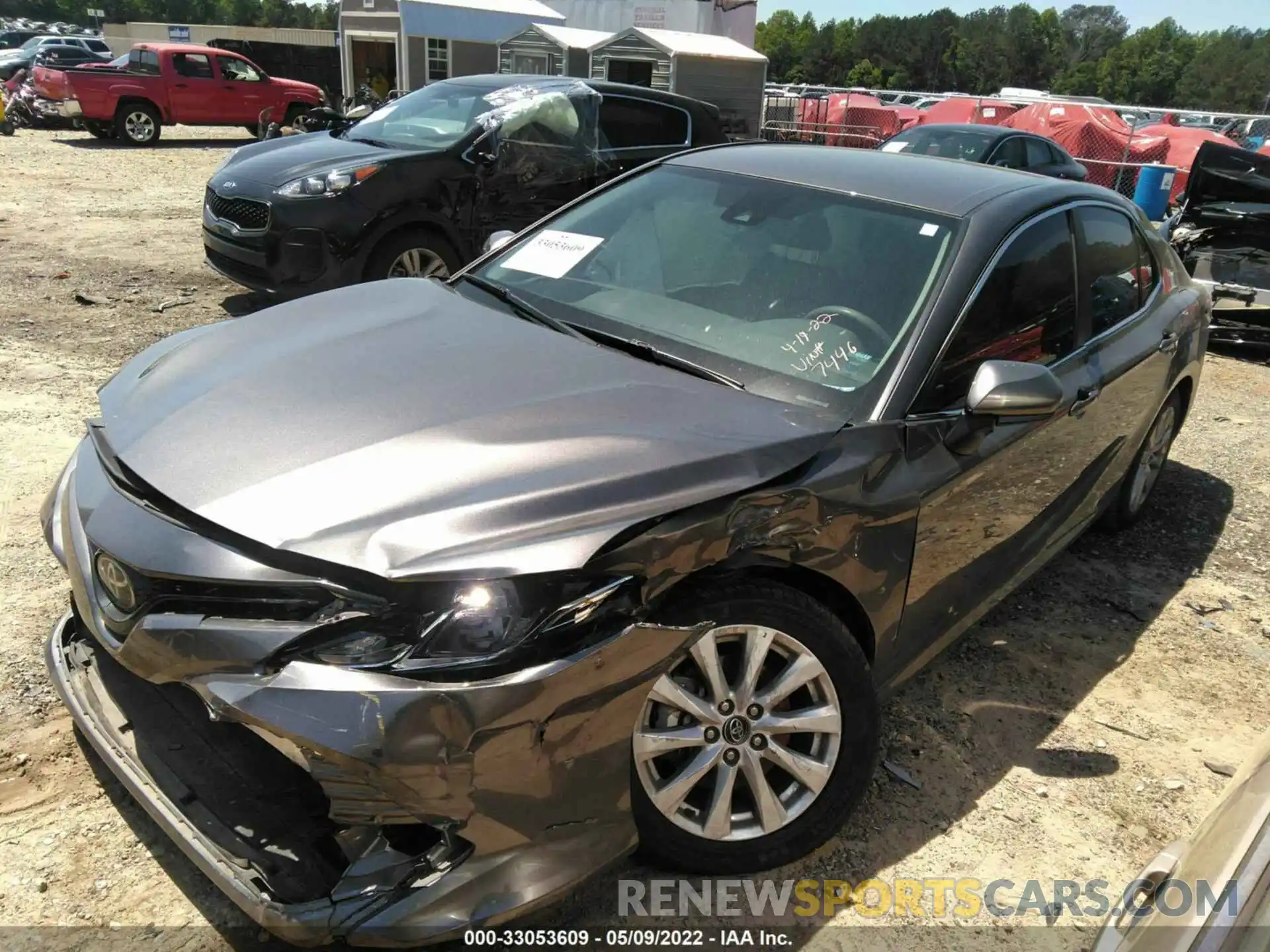 2 Photograph of a damaged car 4T1B11HK4KU787446 TOYOTA CAMRY 2019