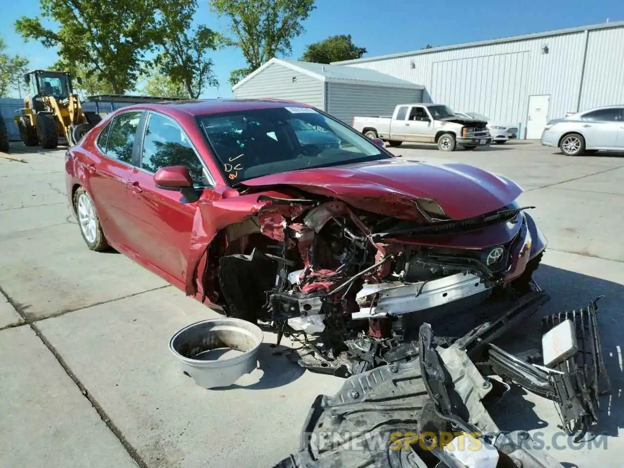 1 Photograph of a damaged car 4T1B11HK4KU787690 TOYOTA CAMRY 2019