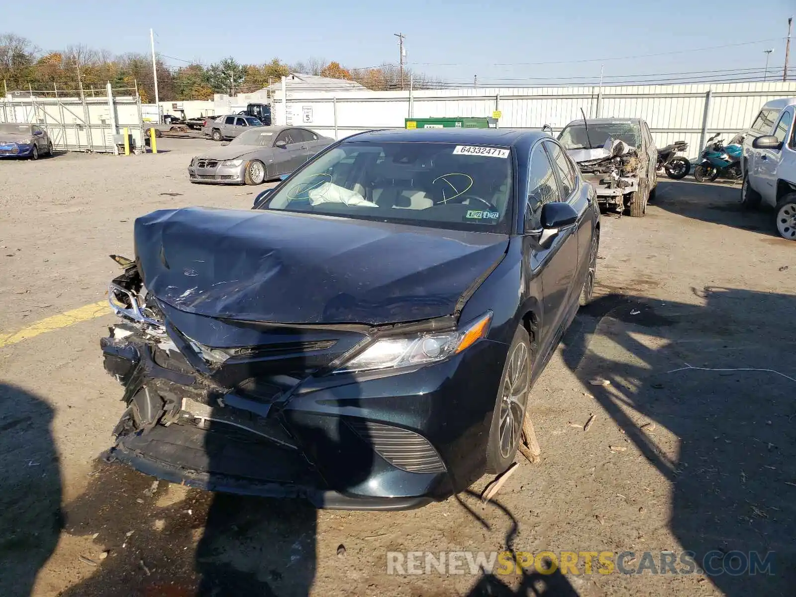 2 Photograph of a damaged car 4T1B11HK4KU788807 TOYOTA CAMRY 2019