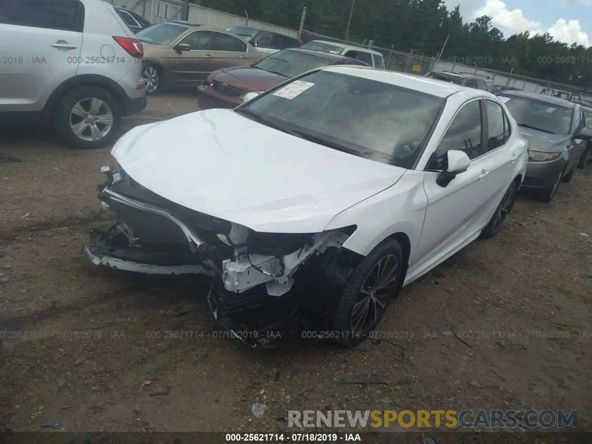 2 Photograph of a damaged car 4T1B11HK4KU793845 TOYOTA CAMRY 2019