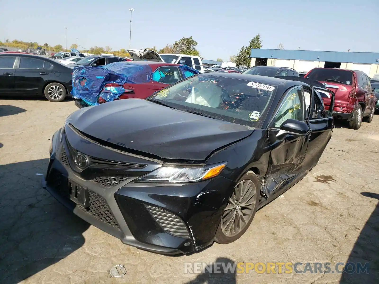 2 Photograph of a damaged car 4T1B11HK4KU804519 TOYOTA CAMRY 2019