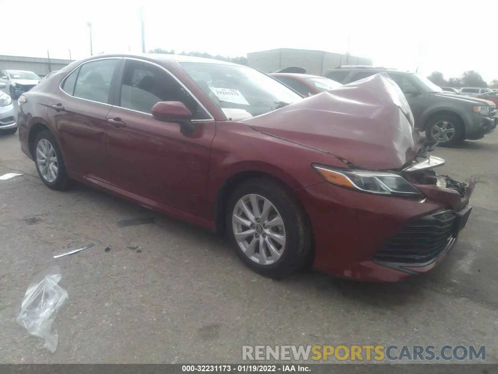 1 Photograph of a damaged car 4T1B11HK4KU809140 TOYOTA CAMRY 2019