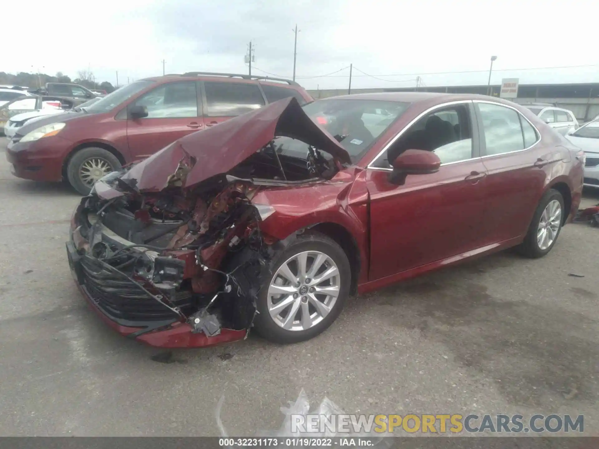 2 Photograph of a damaged car 4T1B11HK4KU809140 TOYOTA CAMRY 2019