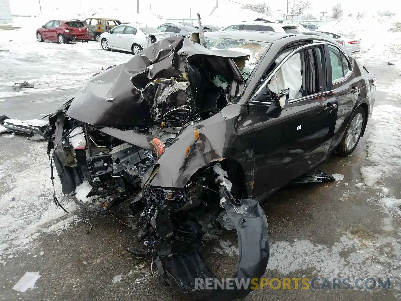 2 Photograph of a damaged car 4T1B11HK4KU811728 TOYOTA CAMRY 2019