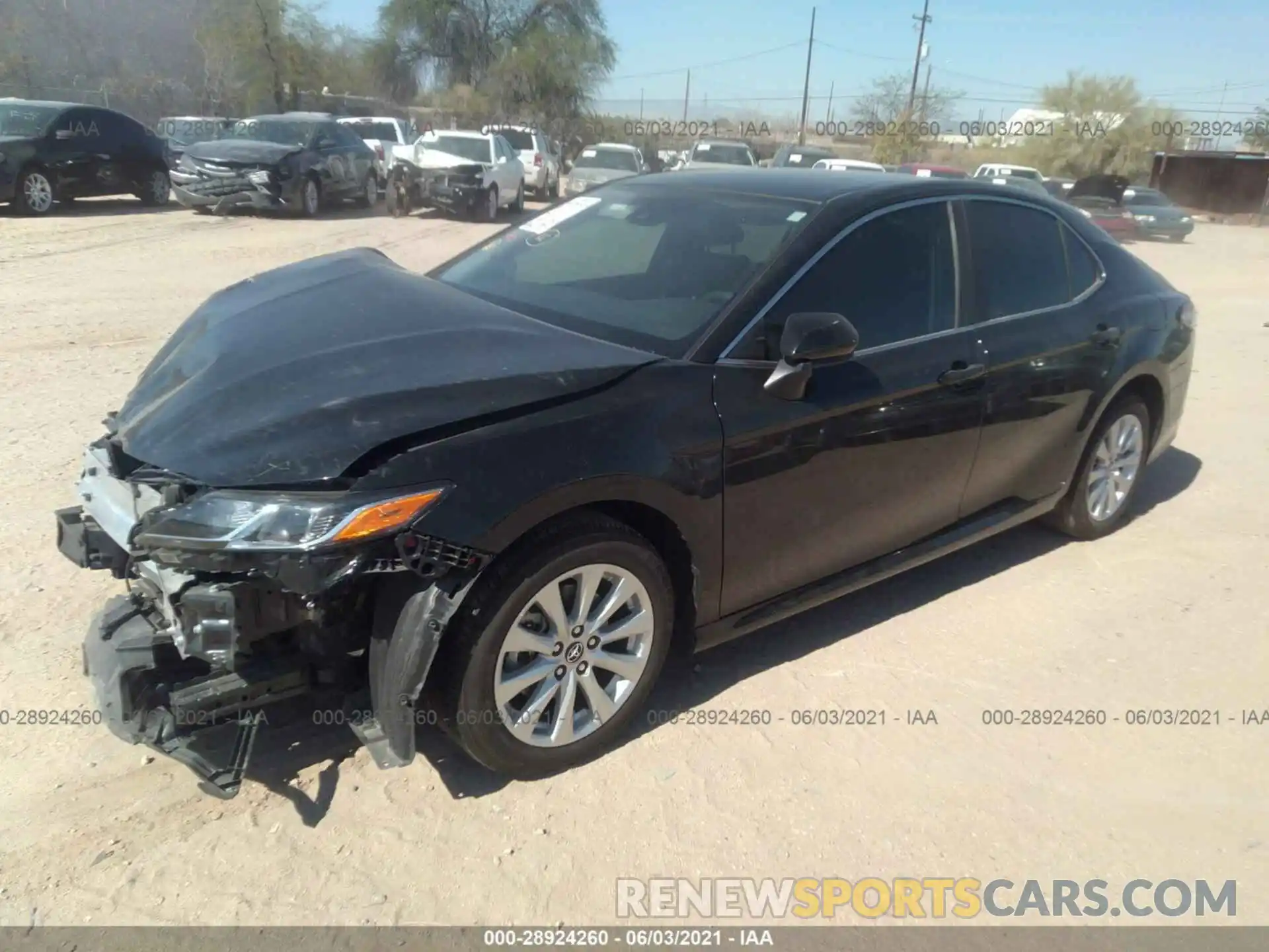 2 Photograph of a damaged car 4T1B11HK4KU817643 TOYOTA CAMRY 2019