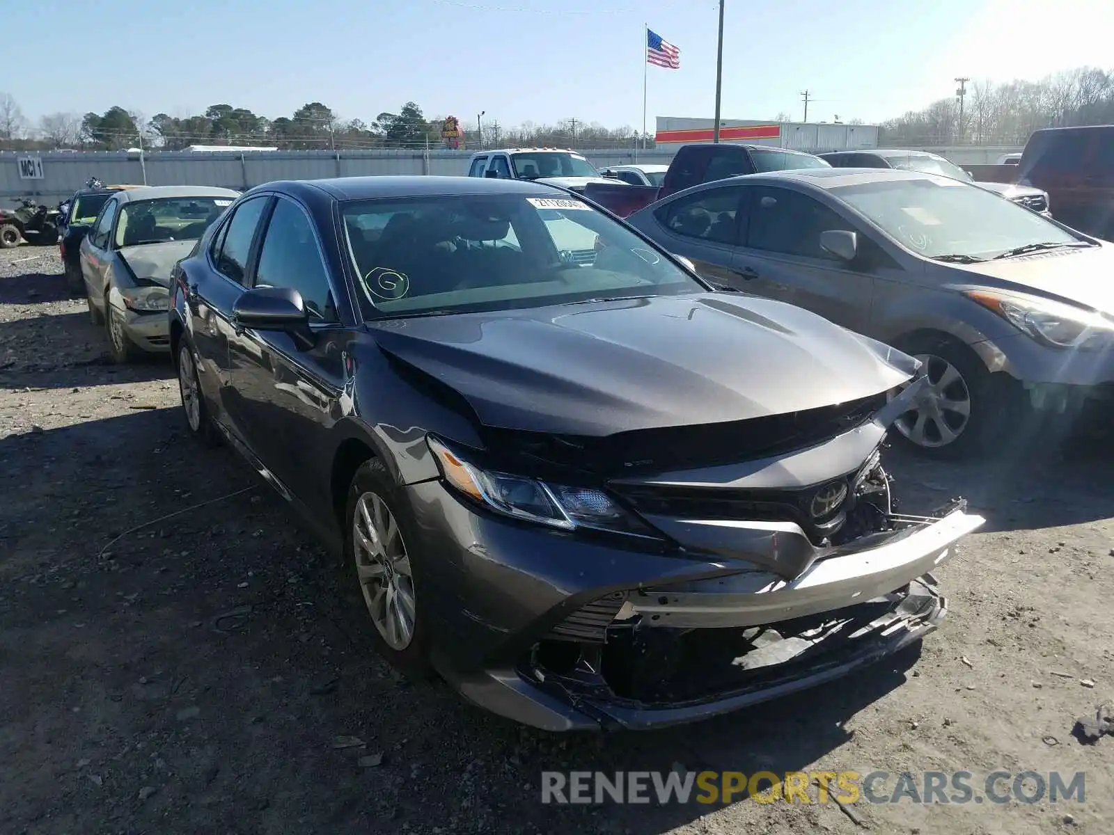 1 Photograph of a damaged car 4T1B11HK4KU820025 TOYOTA CAMRY 2019