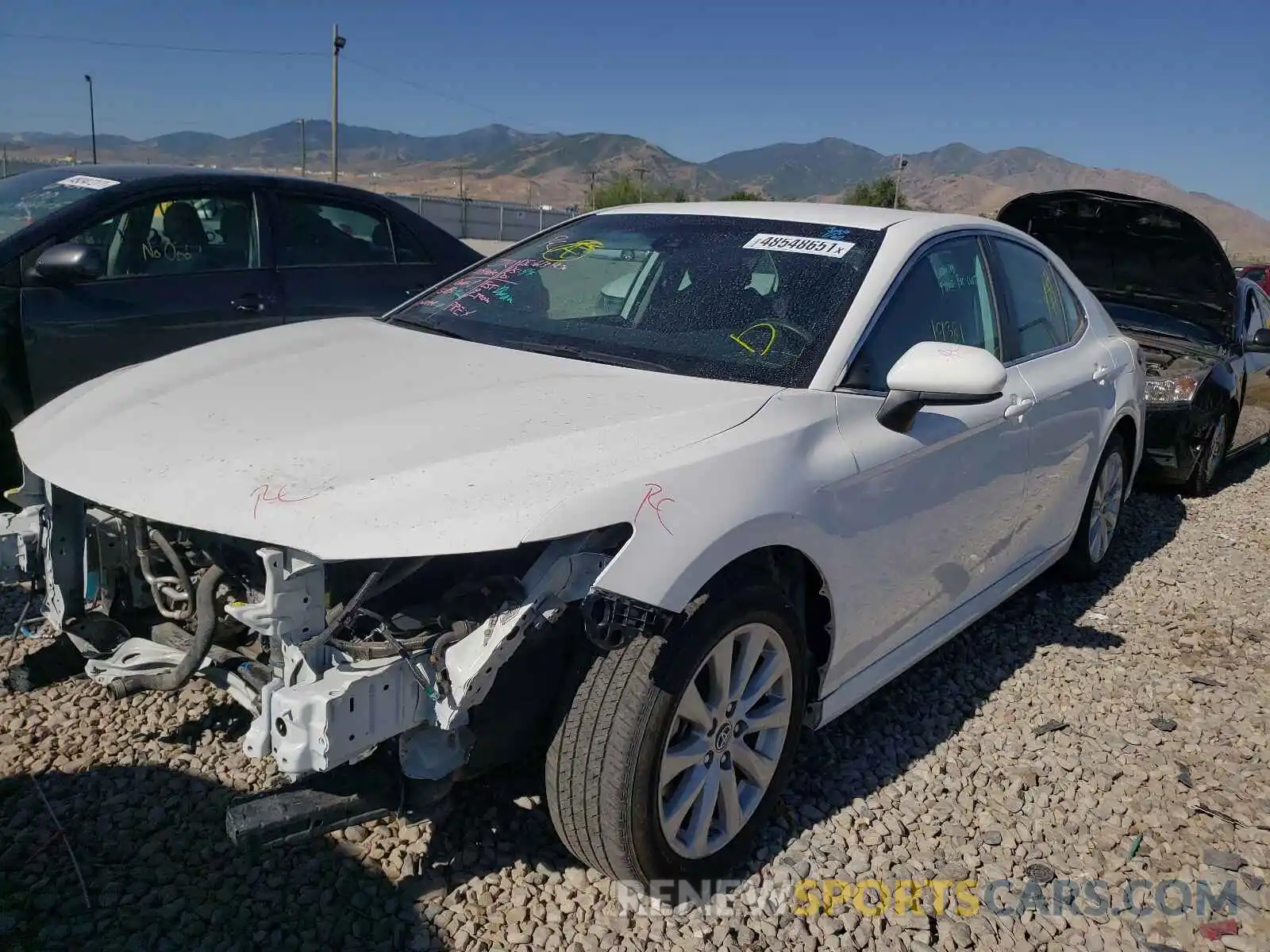 2 Photograph of a damaged car 4T1B11HK4KU822535 TOYOTA CAMRY 2019